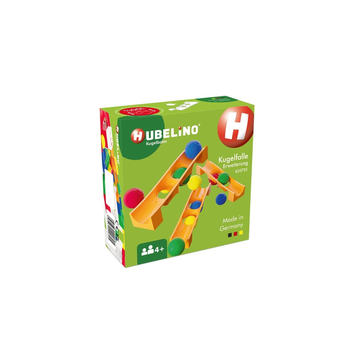 Hubelino Kugelbahn HUBELino Kugelbahn Kugelfalle Erweiterung 15teilig