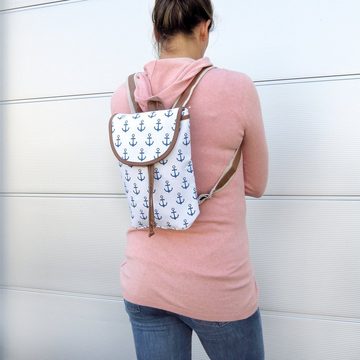 Sonia Originelli Umhängetasche XS Rucksack "Lilly" Streifen Maritim Daypack