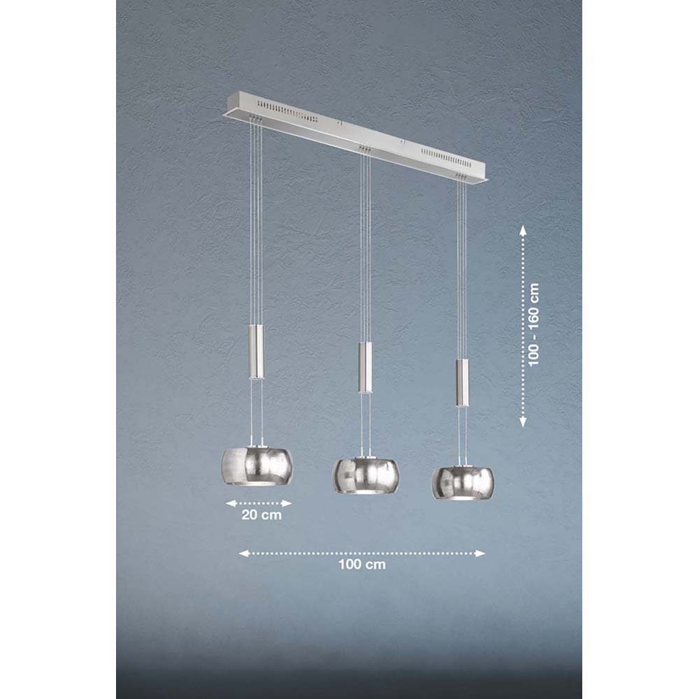 etc-shop LED Esszimmerlampe Höhenverstellbar Zugpendelleuchte LED Pendelleuchte, Hängelampe
