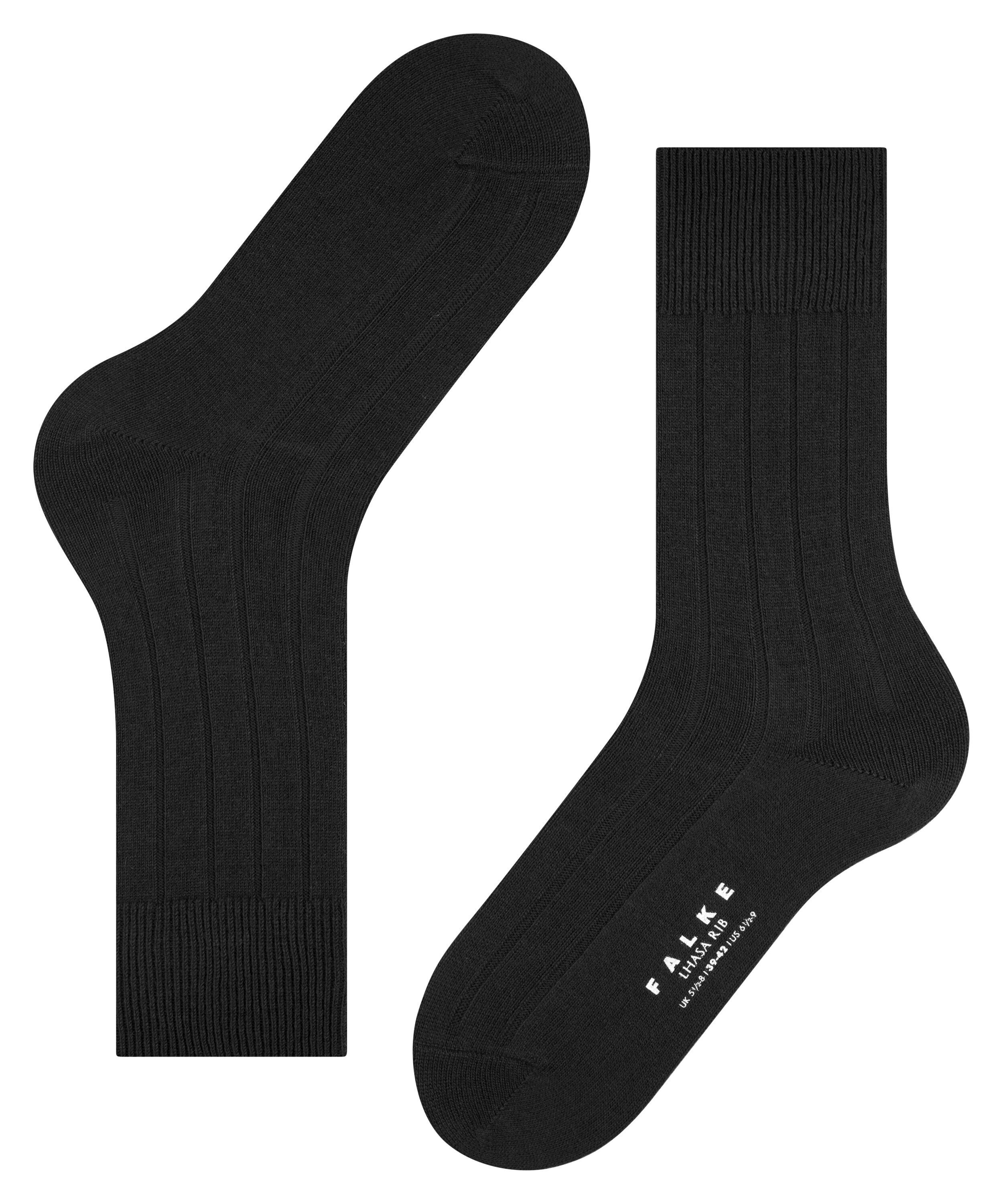 FALKE Socken Lhasa black Rib (3000) (1-Paar)