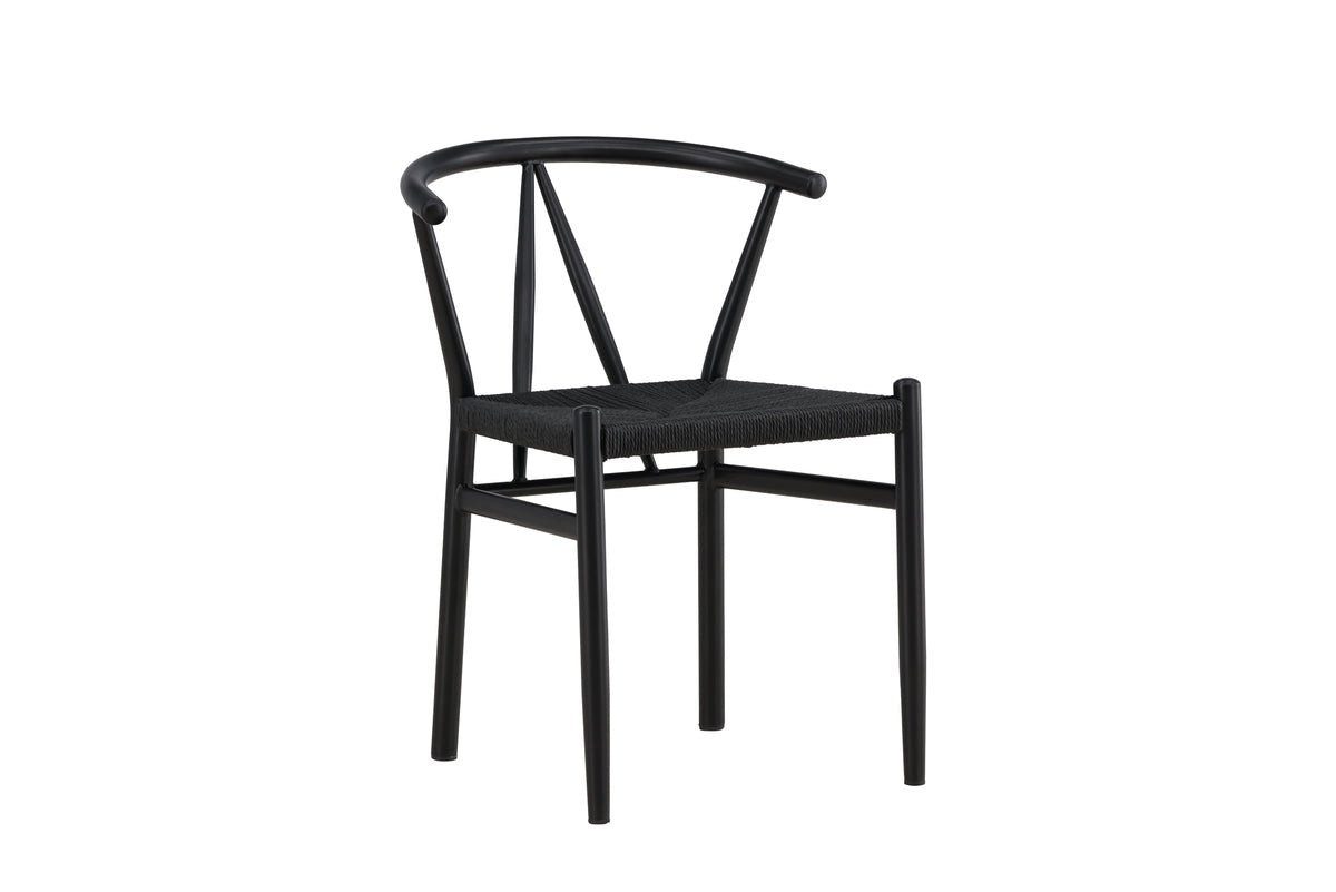 Luxusbetten24 Esszimmerstuhl Fliou II, mit Sitzfläche aus Rattan