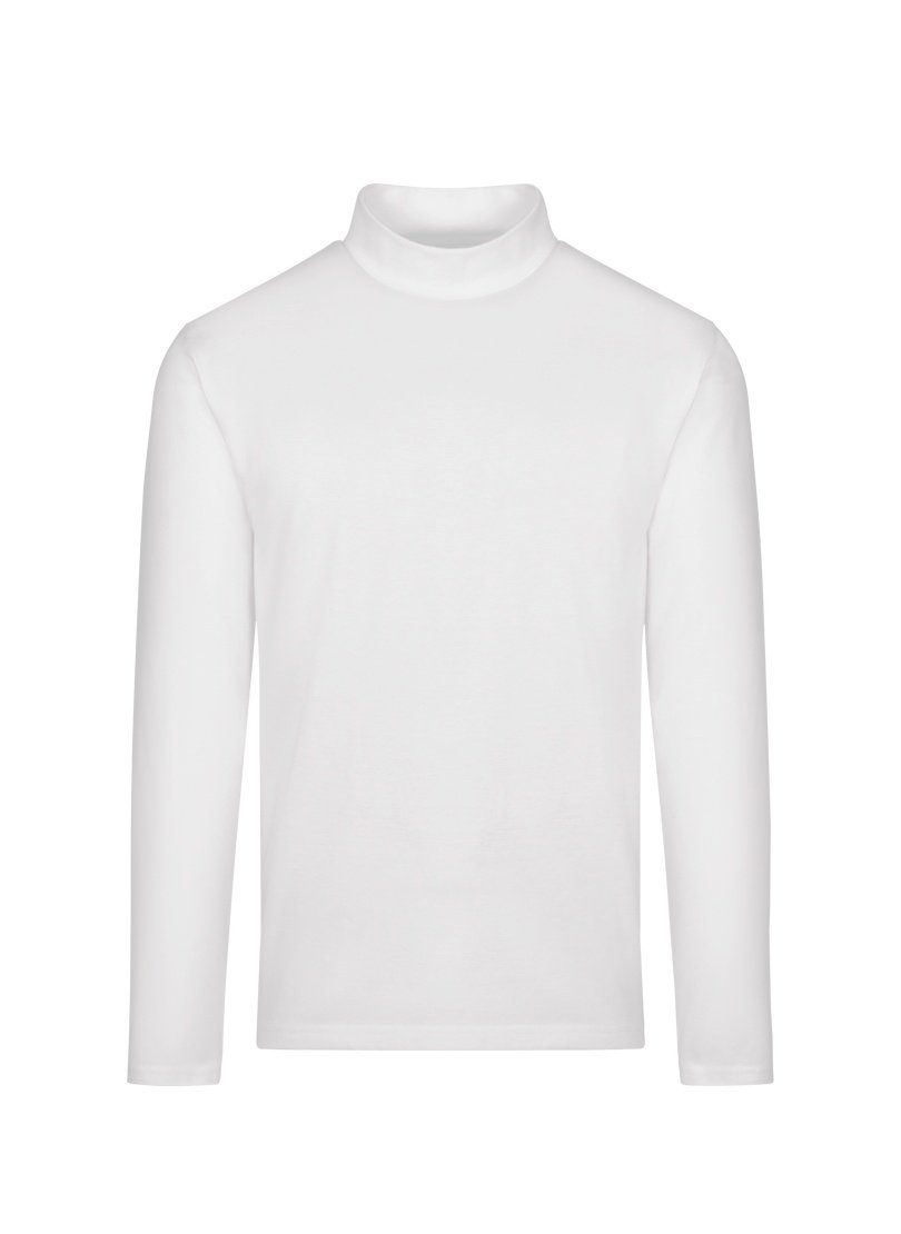 Trigema Longsleeve TRIGEMA Langarm Shirt mit Stehkragen