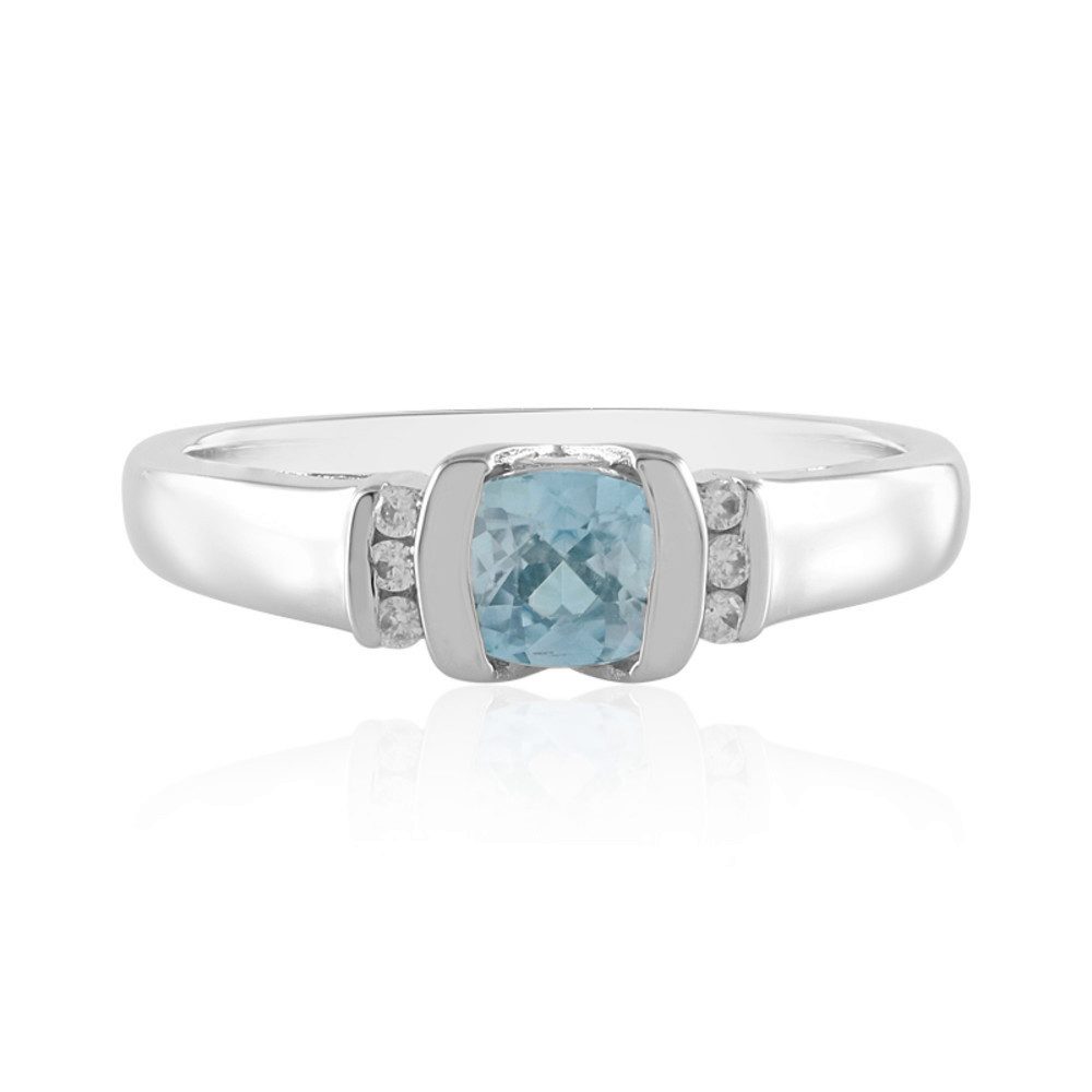 Silberring Cavill Ring Sterlingsilber platinbeschichtet mit 0,799 ct Zirkon
