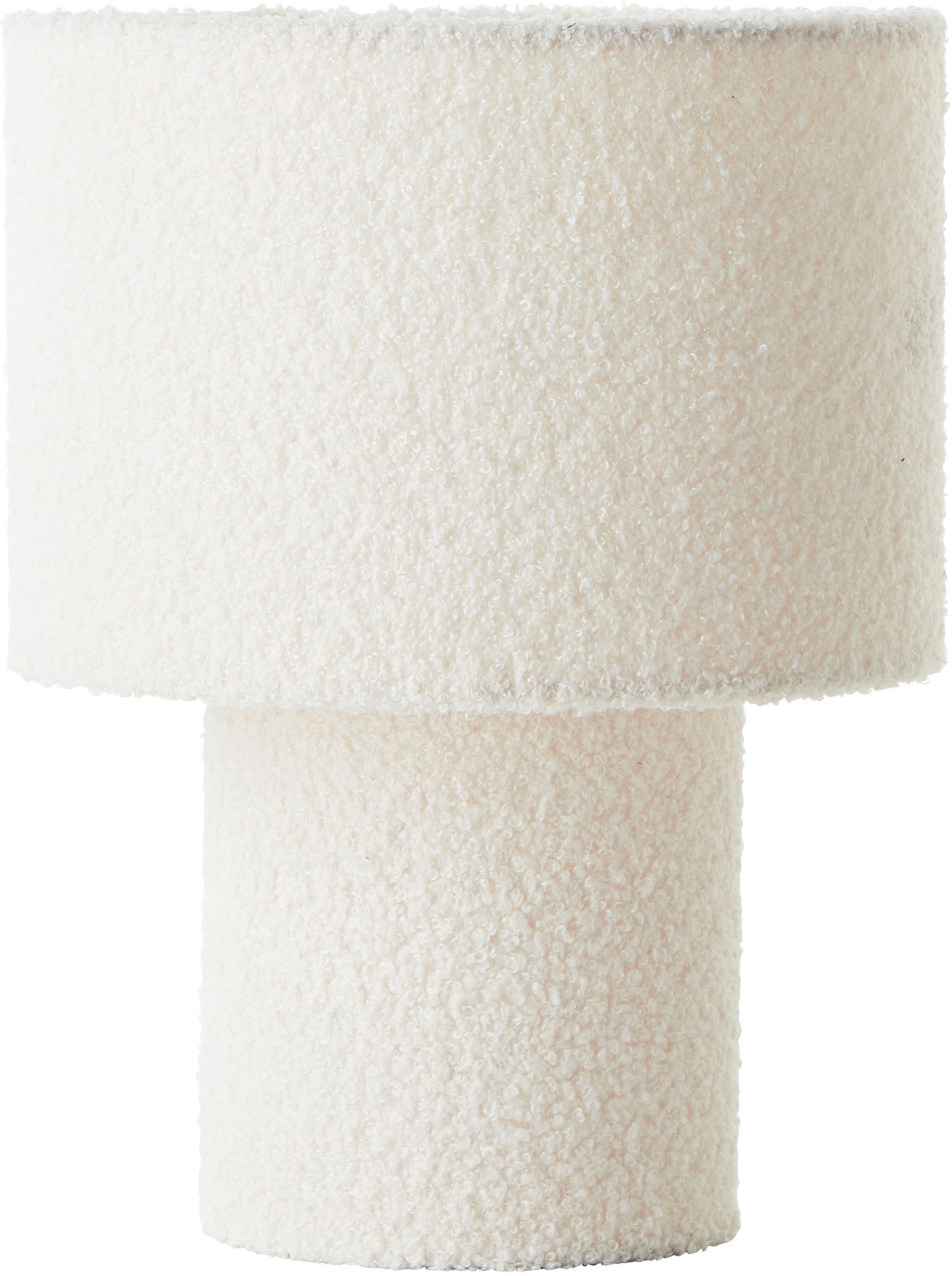 LeGer Home by Lena Gercke Tischleuchte Debora, ohne Leuchtmittel, Teddy-Stoff, Höhe 30 cm, Ø 23 cm, E27