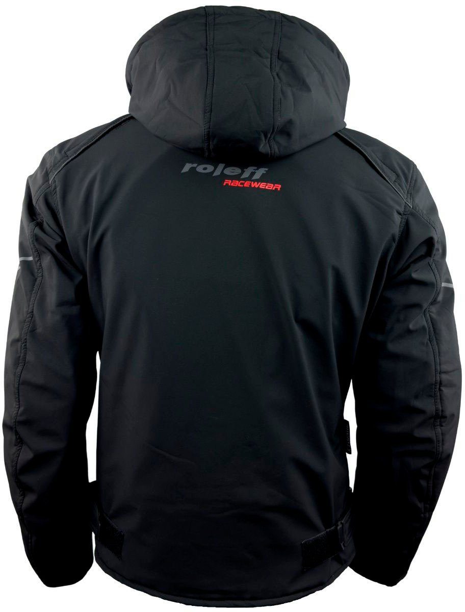 roleff Motorradjacke Softshell RO 1513 7 Taschen, 4 Belüftungslöcher, mit Sicherheitsstreifen
