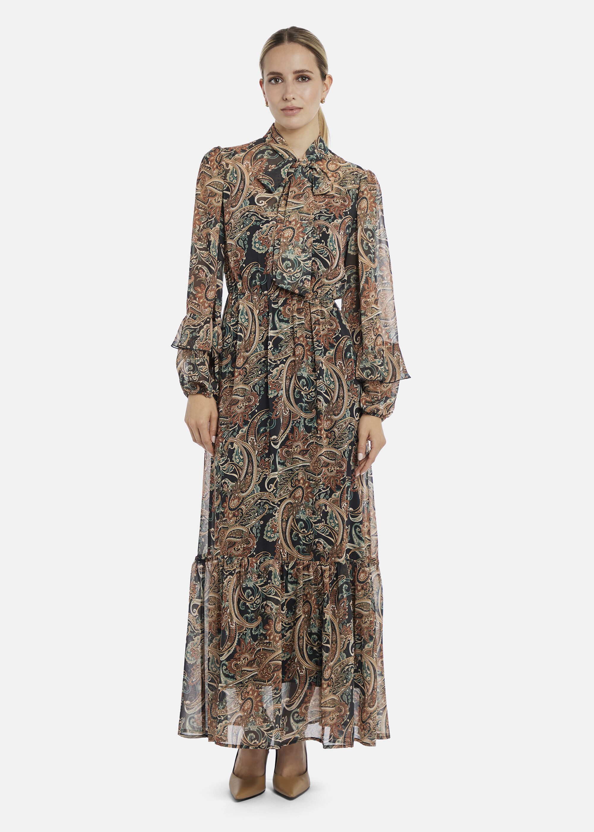 Nicowa Abendkleid ARIWELA (1-tlg) weich fließender Chiffon