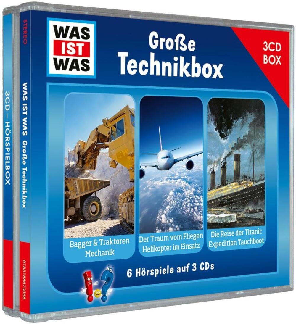 Tessloff Verlag Hörspiel WAS IST WAS 3-CD Hörspielbox. Große Technikbox