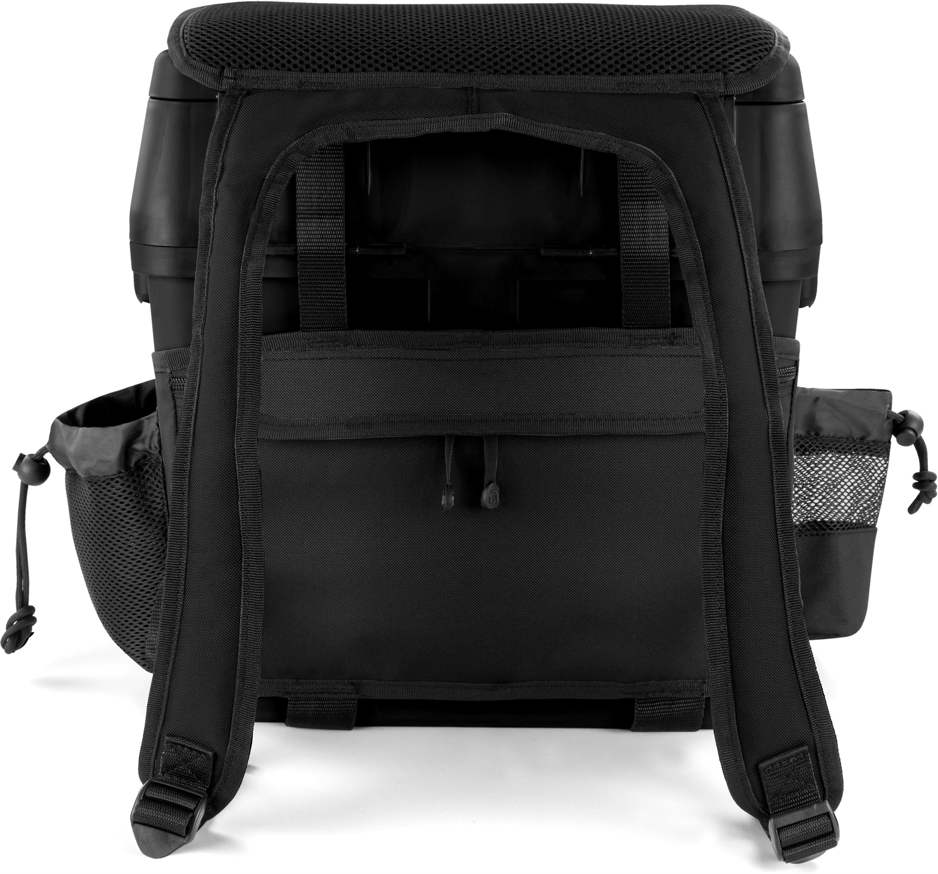 normani Angelkoffer Angelbox Bilbao, Angeltasche Sitzkiepe mit Rucksackfunktion und Tackle-Boxen