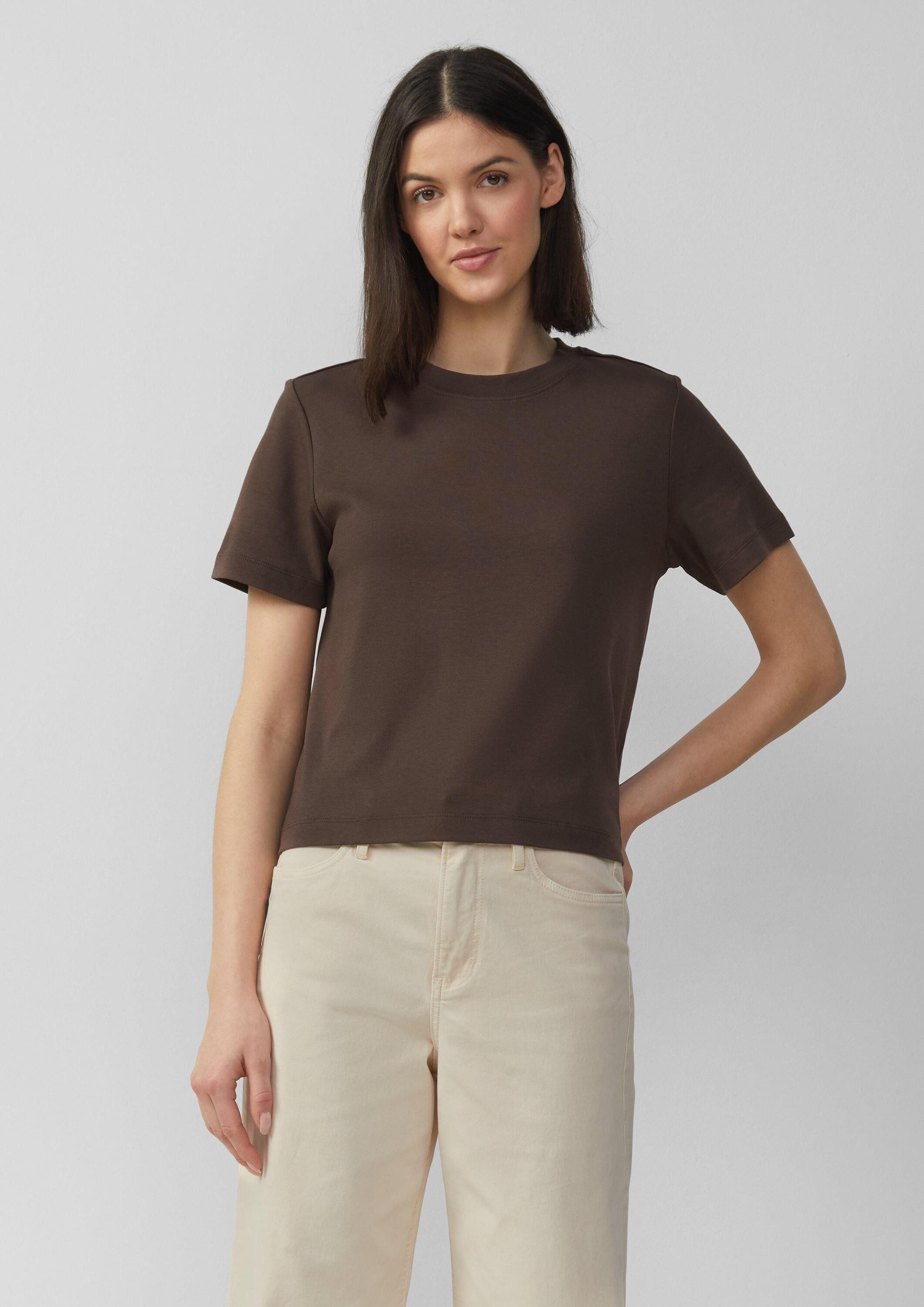 s.Oliver Kurzarmshirt T-Shirt T-Shirt aus Interlockjersey mit Rundhalsaussc günstig online kaufen