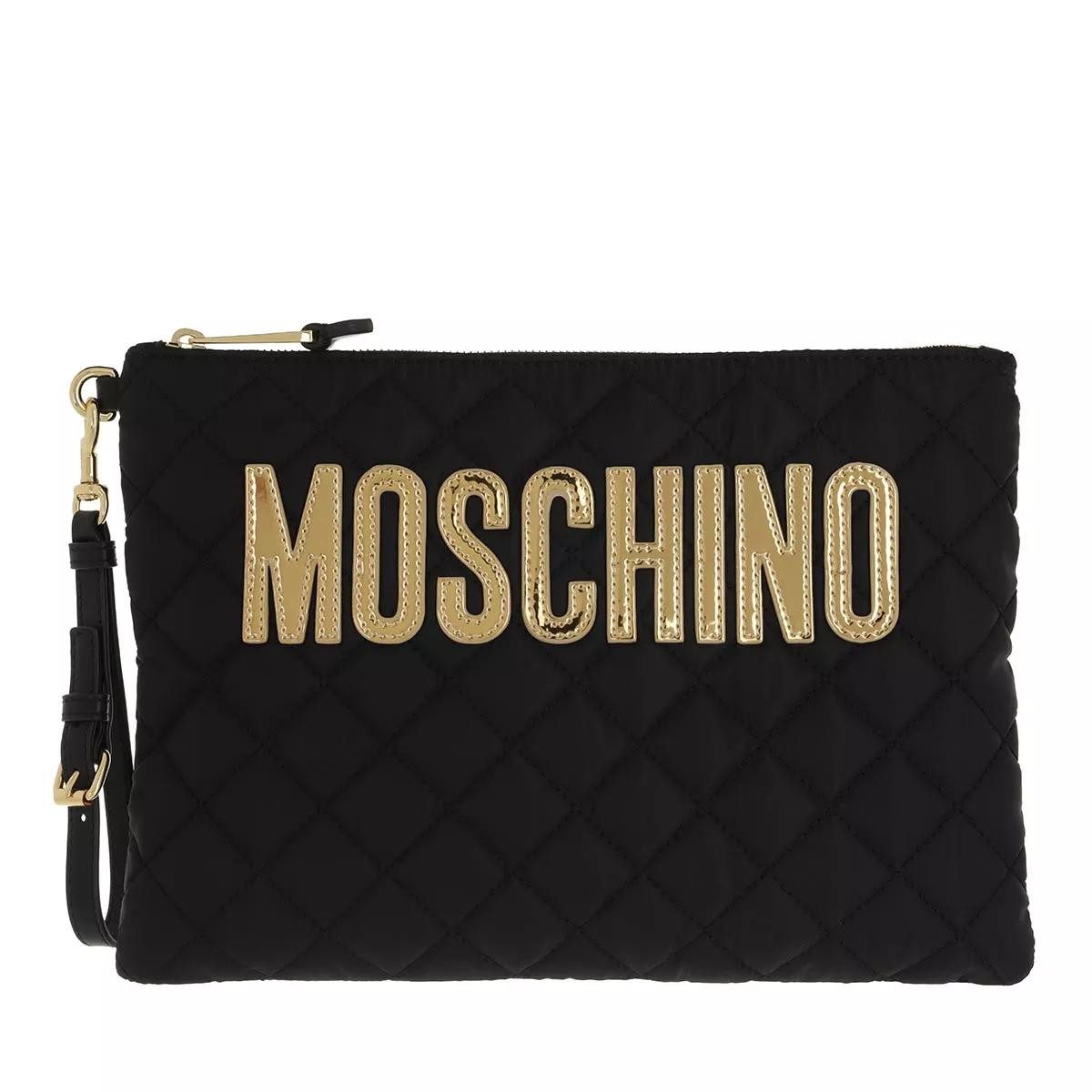 Moschino Clutch black (1-tlg)