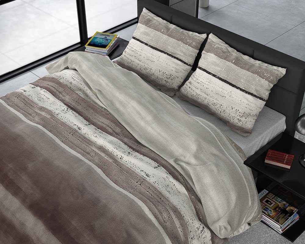 Sitheim-Europe Bettwäsche SLEEPTIME FLANELL MARCUS -Bettbezug & Kissenbezüge, Flanell, 3 teilig, Weich, geschmeidig und wärmeregulierend