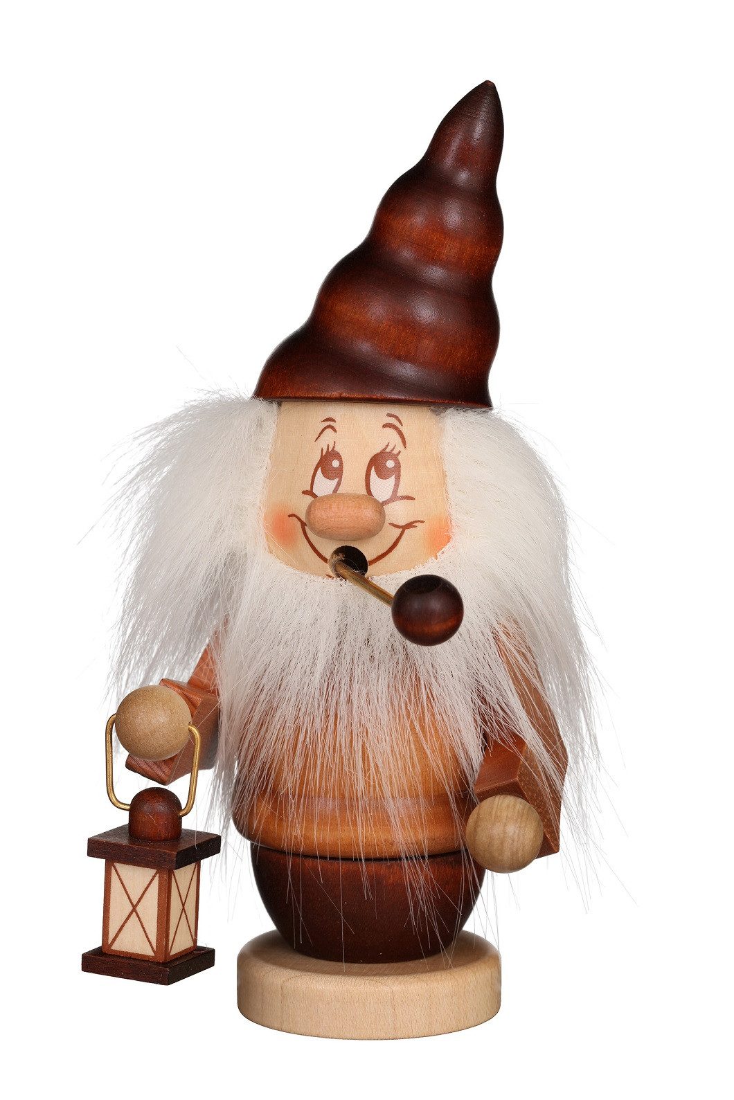 Christian Ulbricht Räuchermännchen Christian Ulbricht Räuchermann Wichtel mit Laterne klein, (1 St), Handarbeit aus dem Erzgebirge