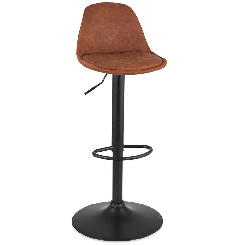 KADIMA DESIGN Barhocker Mikrofaser Tresen-Stuhl, Metallgestell günstig online kaufen