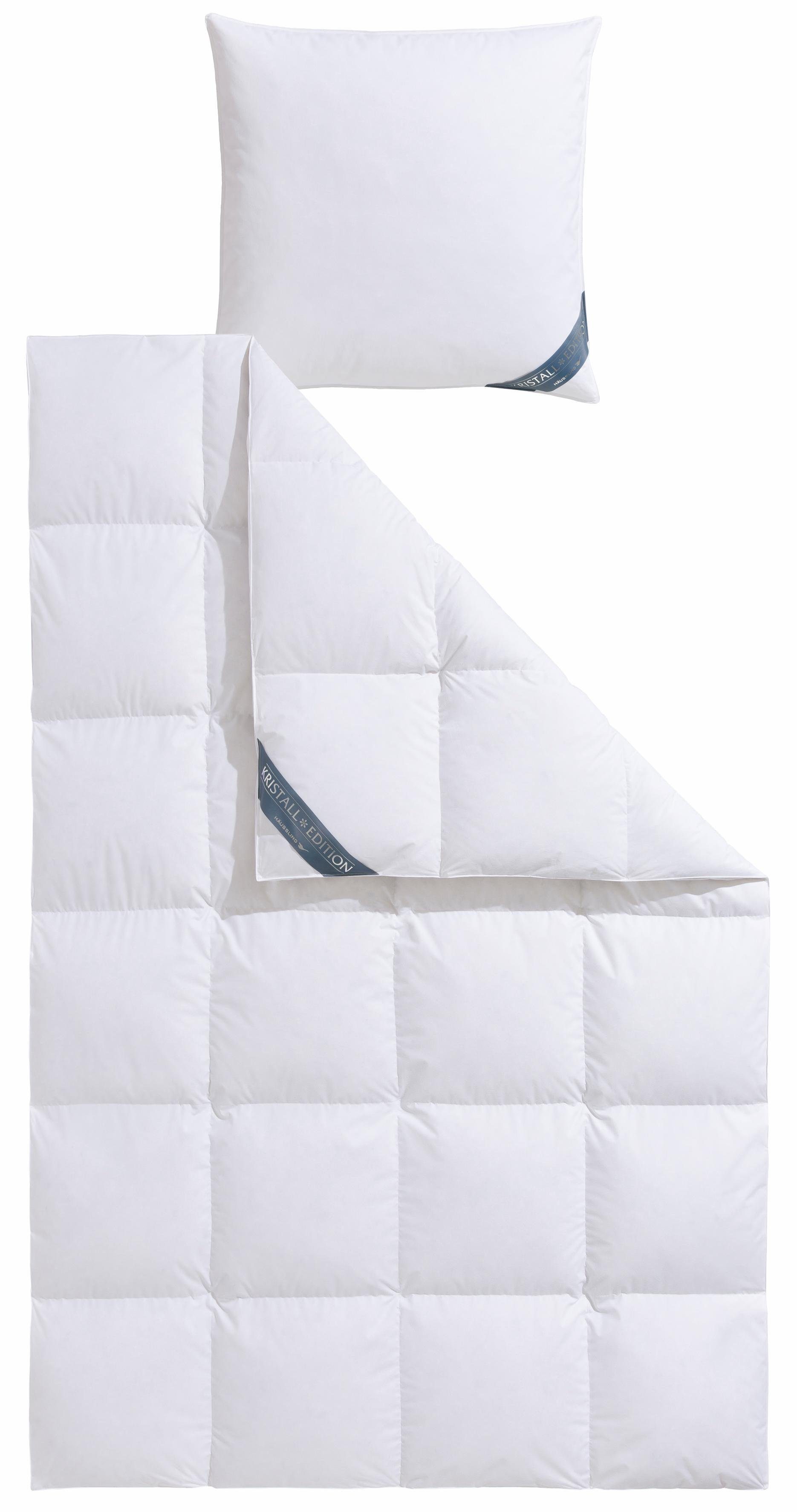 Haeussling Daunenbettdecke + Kopfkissen Kristall Edition, günstig online kaufen