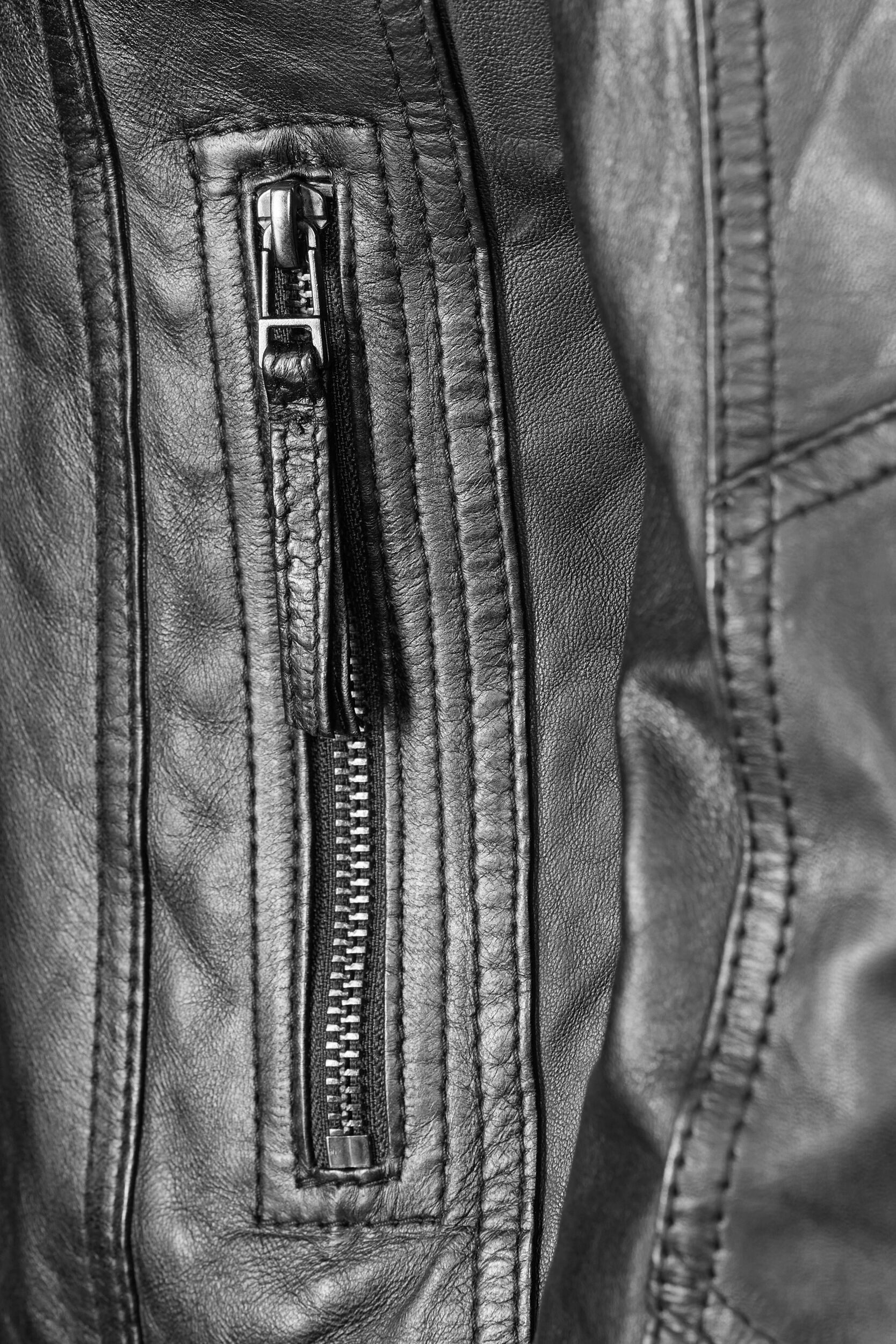 Apple of Eden Lederjacke AOE-142 (1-St) mit praktischen Reißverschlusstaschen