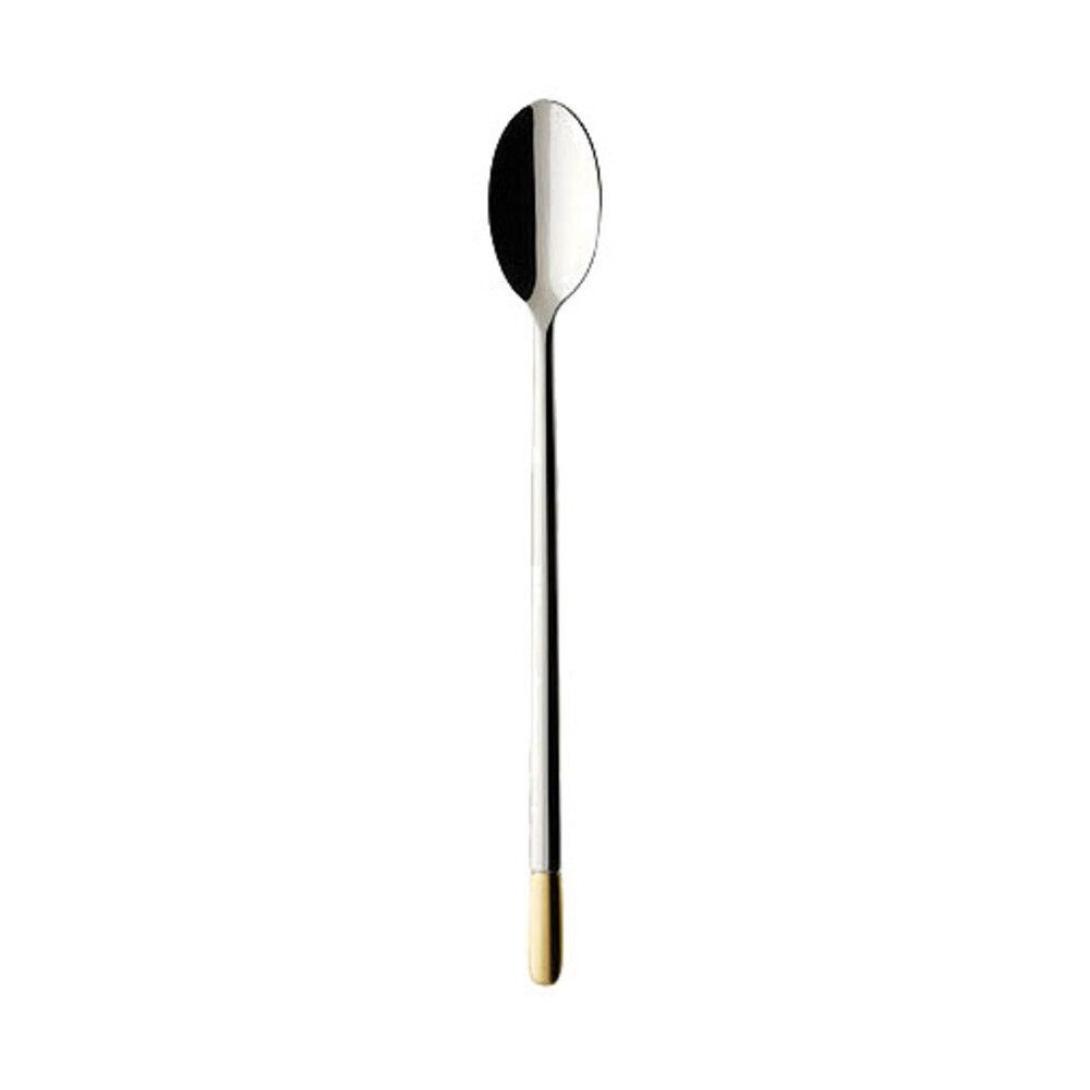 Villeroy & Boch Latte-Macchiato-Löffel Latte Macchiato Löffel Ella teilvergoldet, Latte Macchiato Löffel Ella teilvergoldet, 19,80cm, Edelstahl, gold