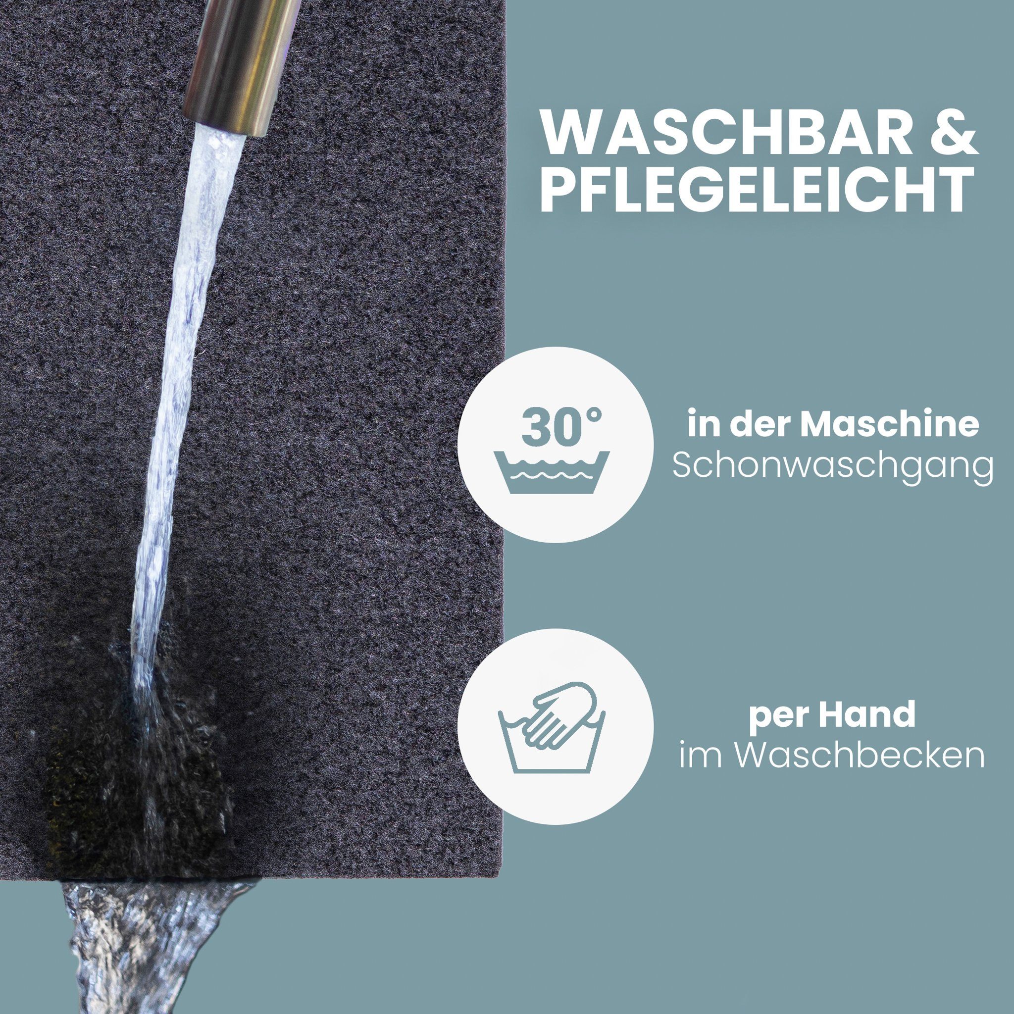 Made 30cm) - Filz Tischset Germany (40 and in Green x Platzset, - Recycling Filz Easy Platzsets,