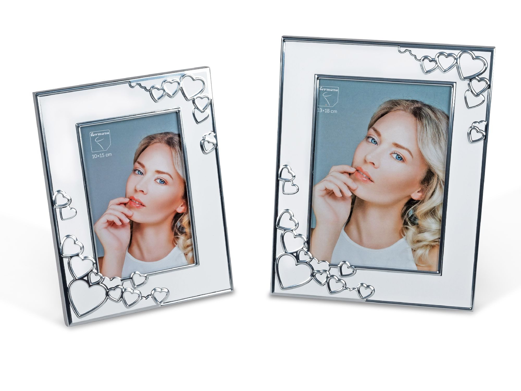 formano Bilderrahmen White Hearts, Farbe: Weiß, Motiv: Herzen günstig online kaufen