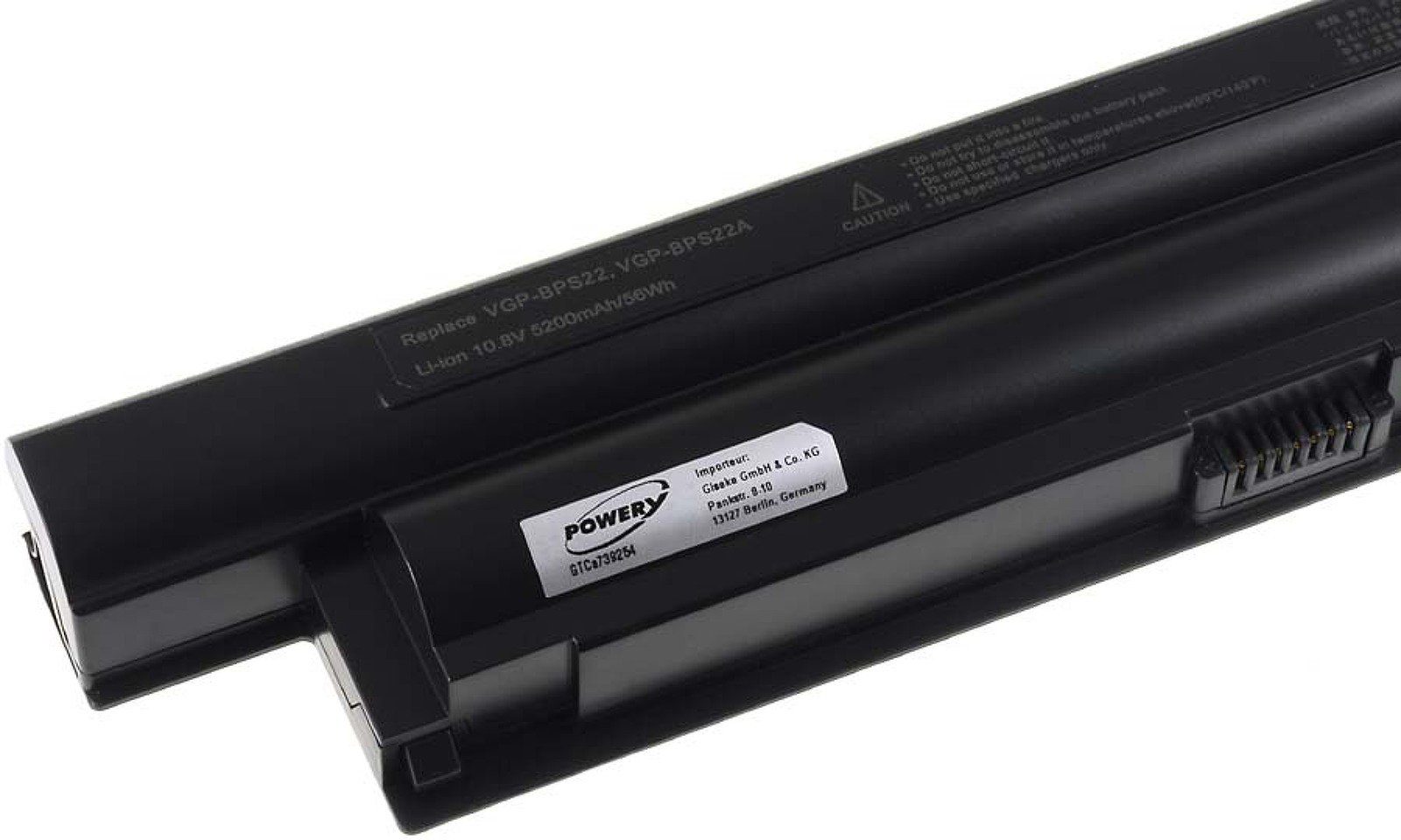 Powery Akku für Sony Typ Laptop-Akku 4400 (11.1 mAh V) VGP-BPS22A