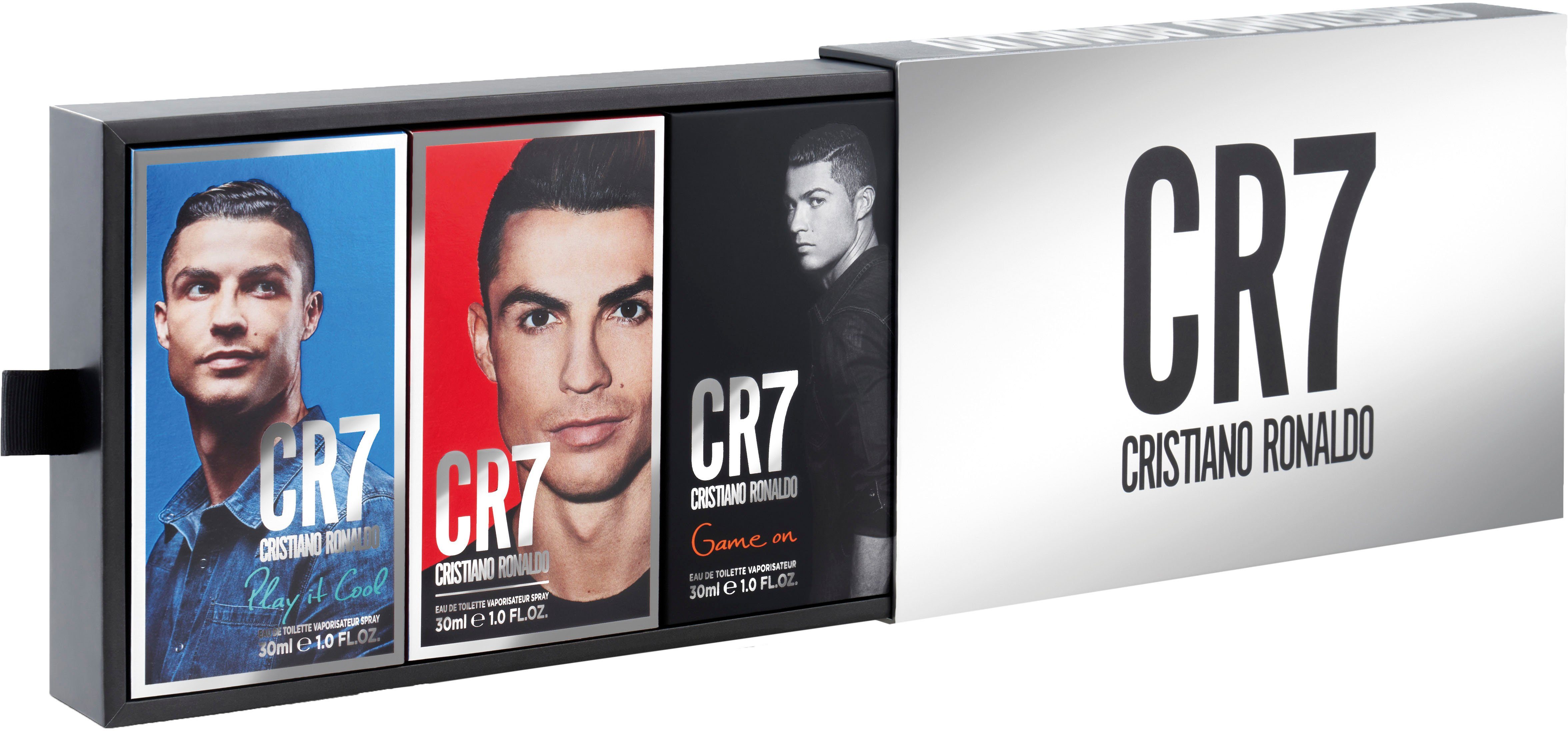 CRISTIANO RONALDO Duft-Set CR7 Trio Set 3 x 30 ml, 3-tlg., mit erfrischender Kopfnote