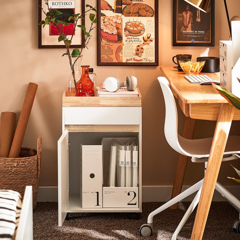 SoBuy Rollcontainer ASK03, Bürowagen Beistellwagen Aktenwagen günstig online kaufen