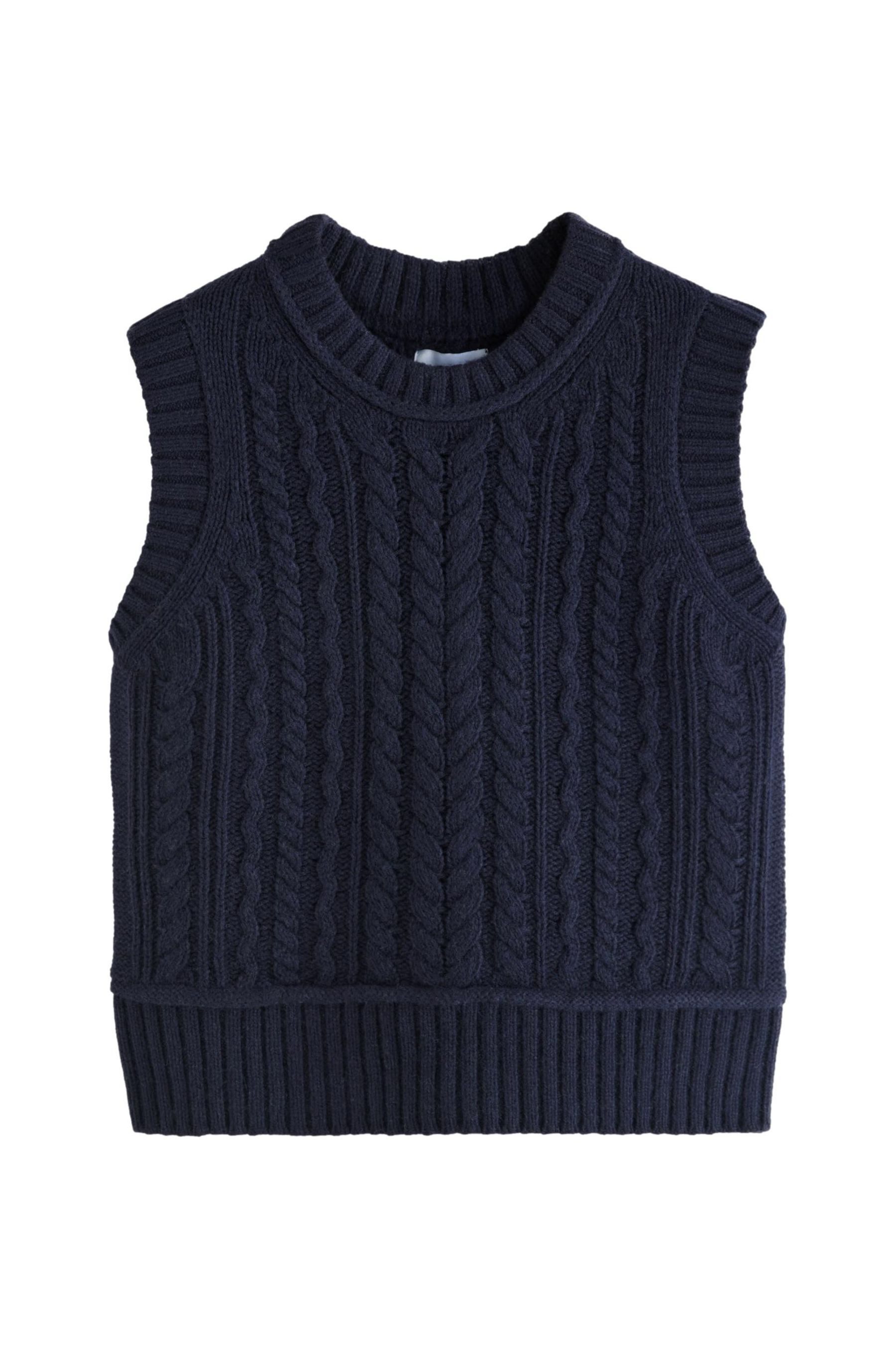 Next Stricktop Premium-Pullunder mit Zopfmuster aus günstig online kaufen