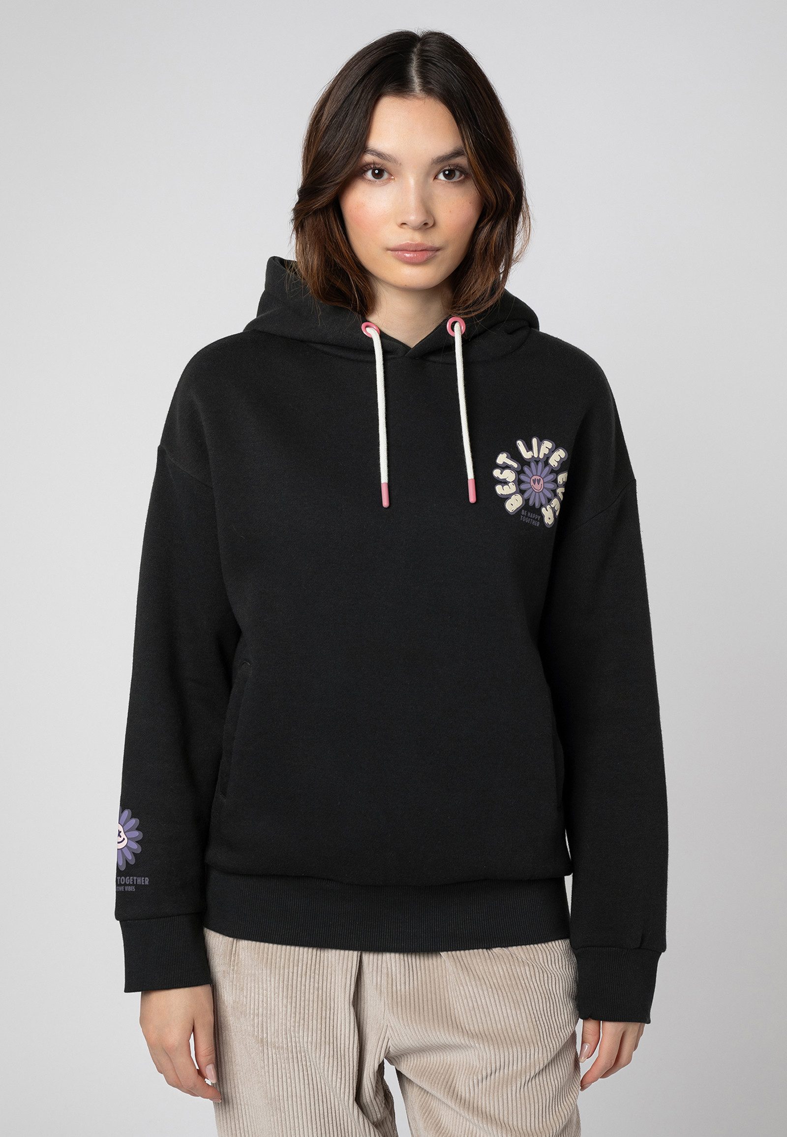 SUBLEVEL Kapuzenpullover Hoodie Backprint Sweater, Kapuzensweatshirt günstig online kaufen