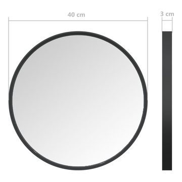 furnicato Wandspiegel Schwarz 40 cm