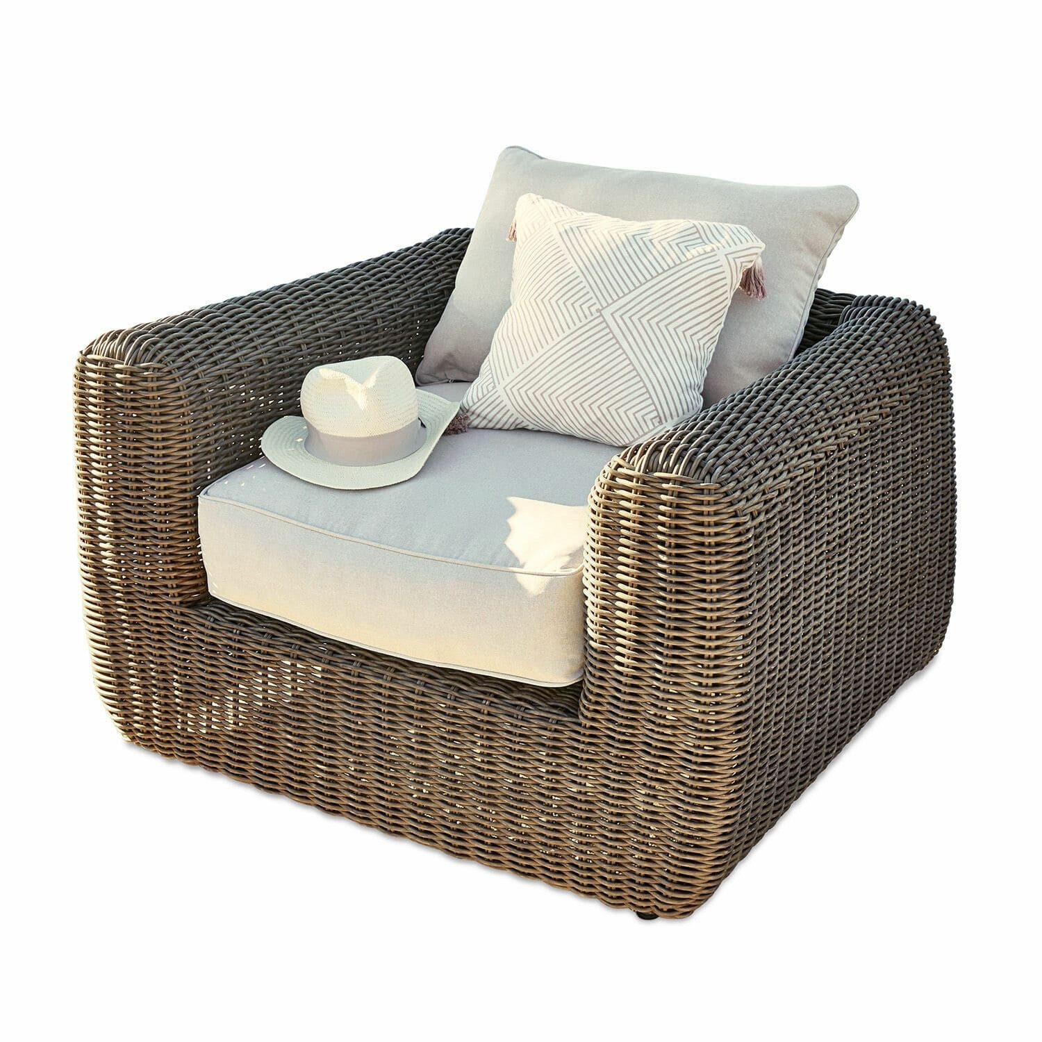 Mirabeau Gartensessel Sessel Bogdanne braun/creme günstig online kaufen