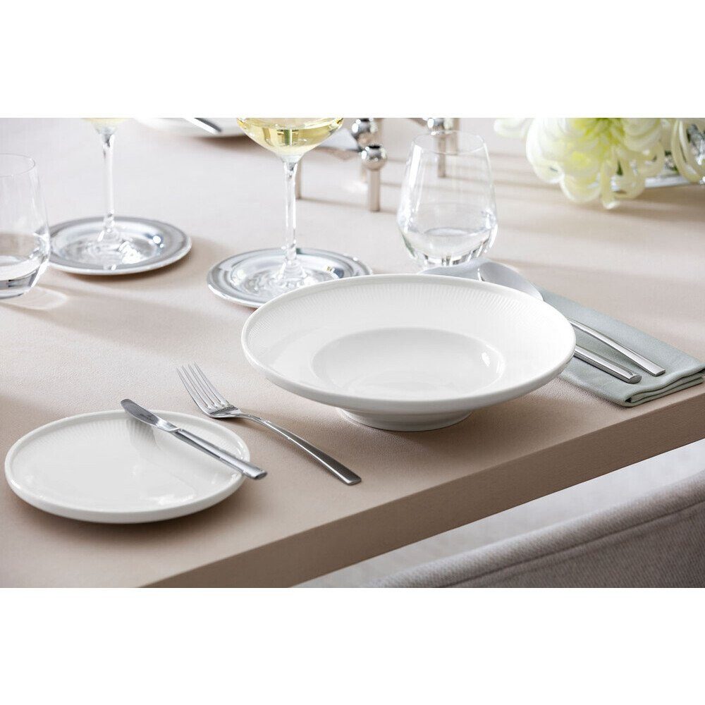 Villeroy & Boch Pastateller Pastateller 25 cm Afina, Schürze, 91,00cm, 100 % Bio-Baumwolle, grau