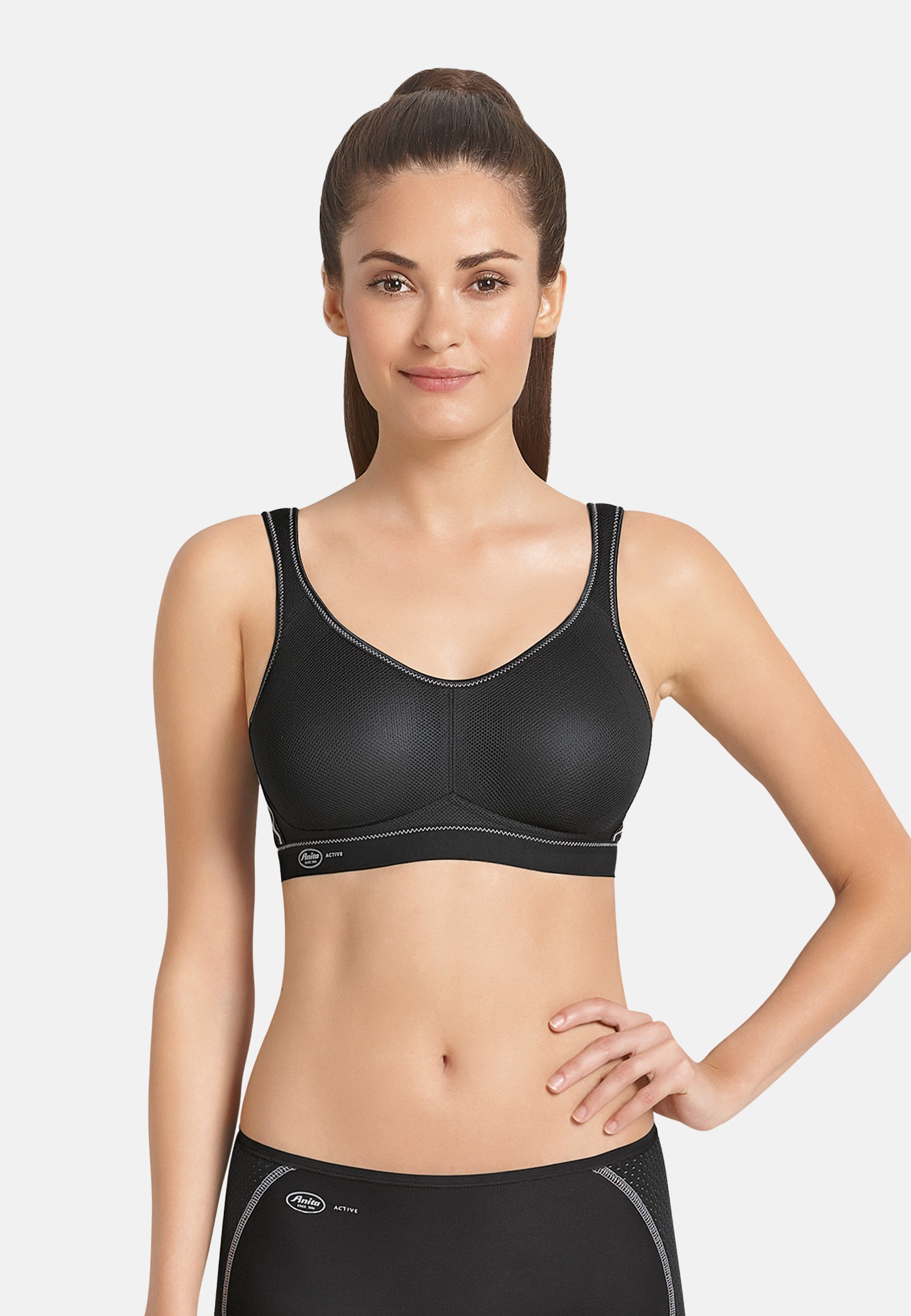 Air Sport-BH Control Anita - (1-tlg) vorgeformte Sport-BH - Atmungsaktiv Nahtlose Cups Active Anita Schwarz