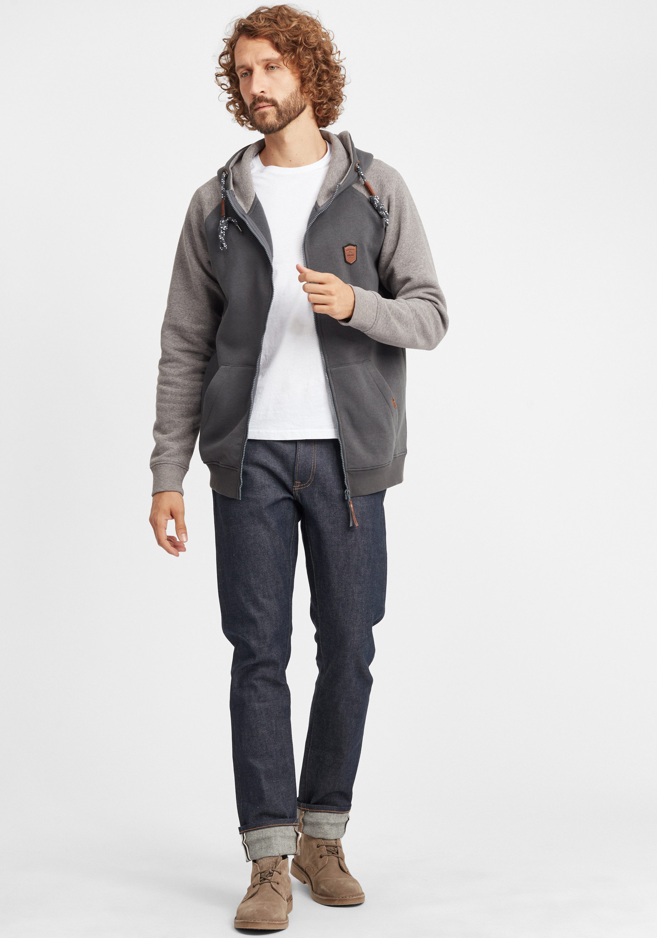 Indicode Kapuzensweatjacke IDTerence Sweatjacke mit Kapuze
