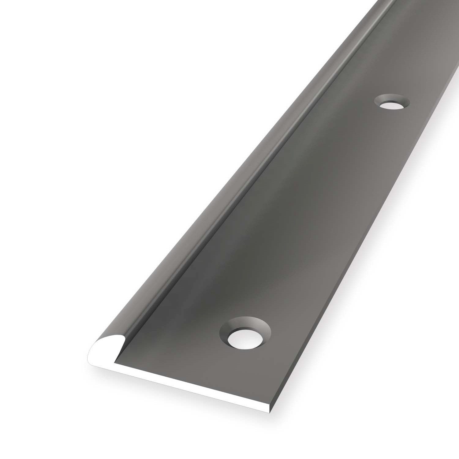 Küberit Anschlussprofil 4 x 18 x 2500 mm Aluminium Einfassprofil Edelstahl Versenkt Gebohrt