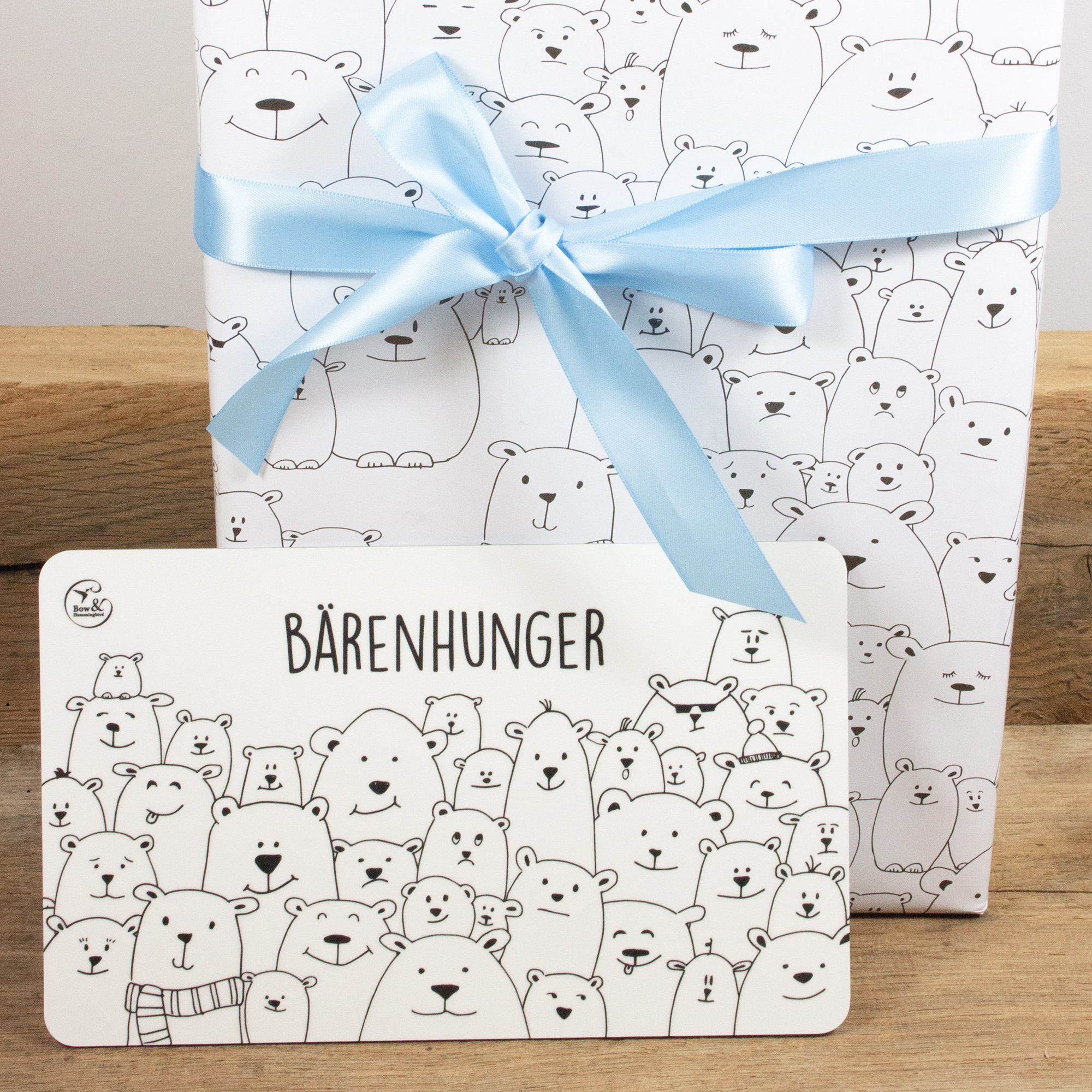 Bow & Hummingbird Frühstücksbrett Frühstücksbrettchen Bärenhunger, Melamin-Schichtstoffplatte – Bild 2 von 5