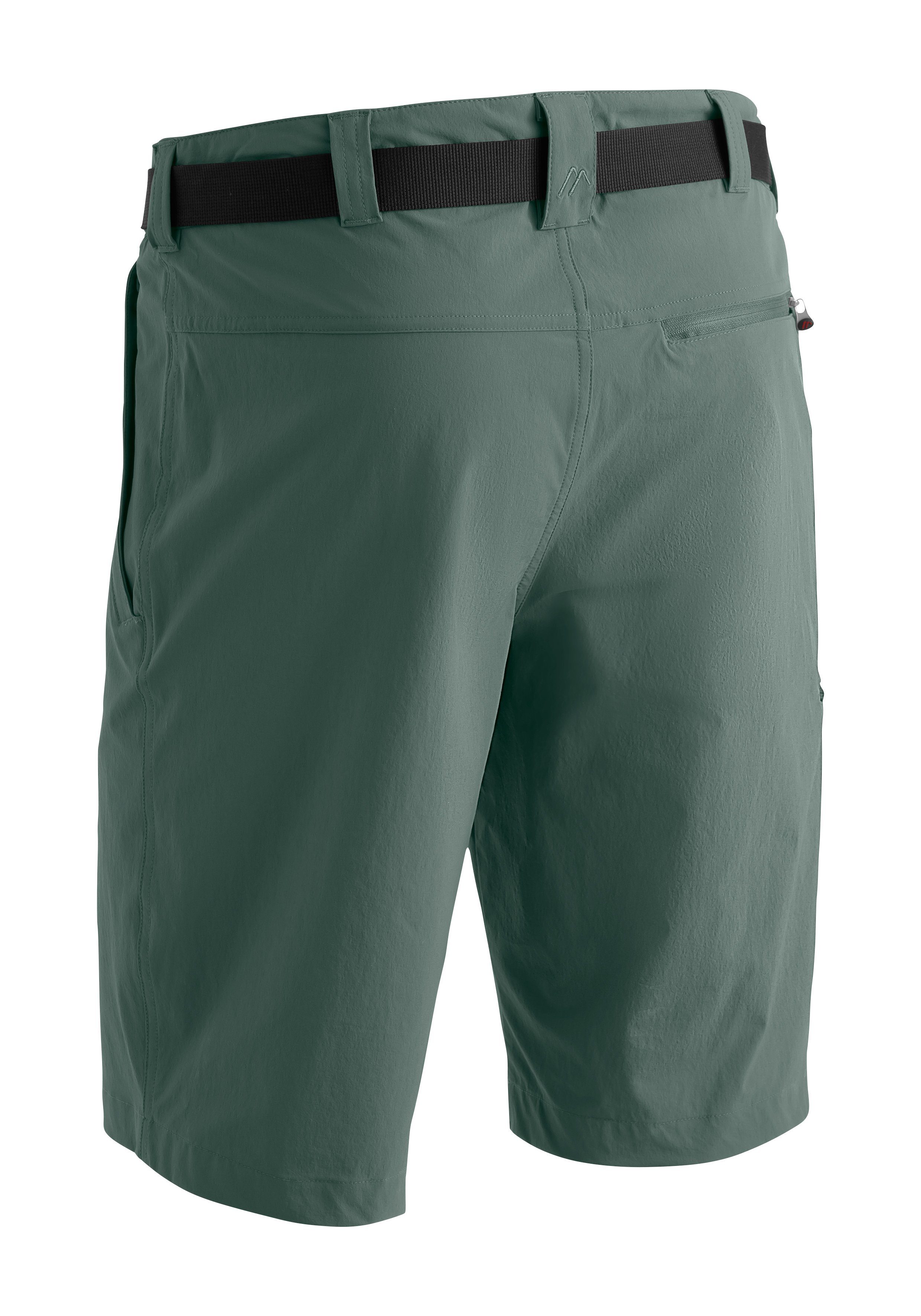 Maier Sports Funktionsshorts Huang kurze tannengrün Herren Outdoor-Bermuda Wanderhose, atmungsaktive