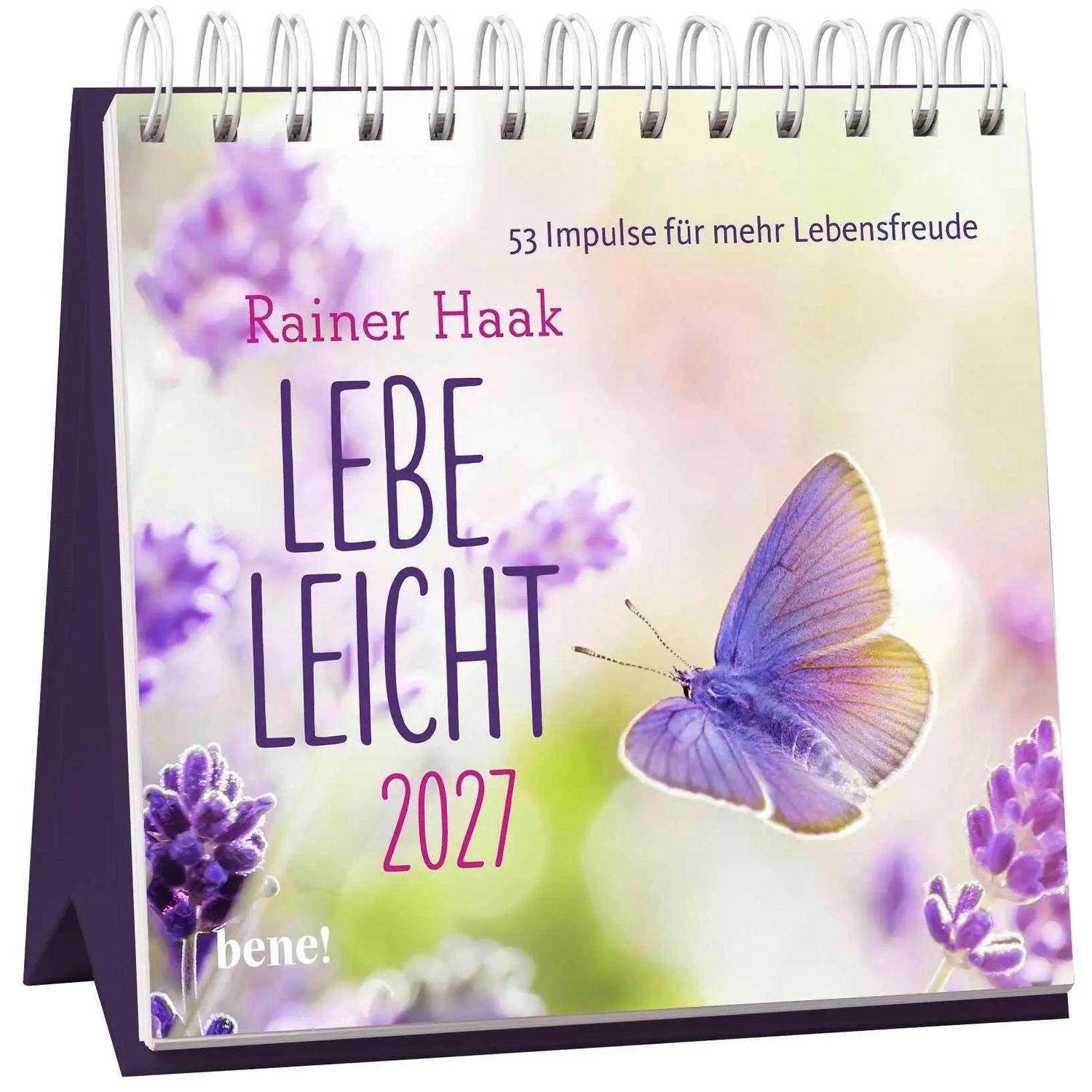 bene Tischkalender Wochenkalender 2027: Lebe leicht