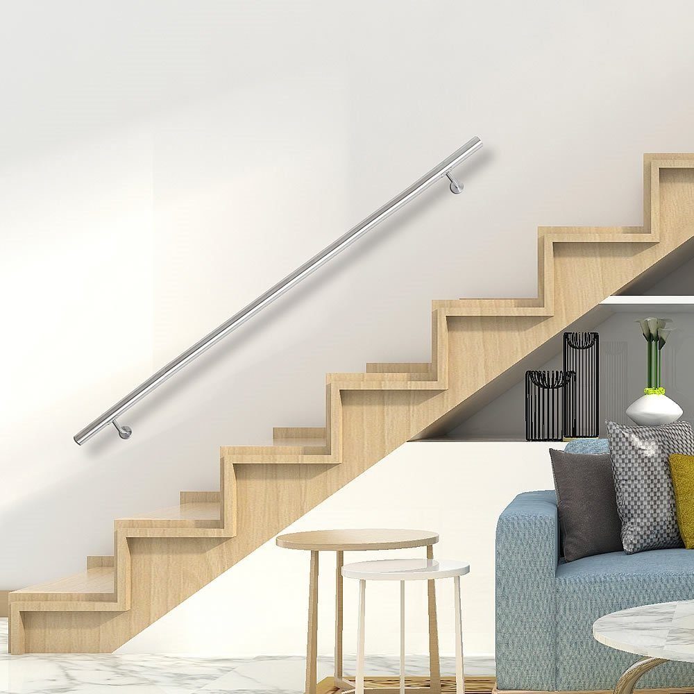 Melko Handlauf Treppengeländer Edelstahl Wandhandlauf 50-200cm günstig online kaufen