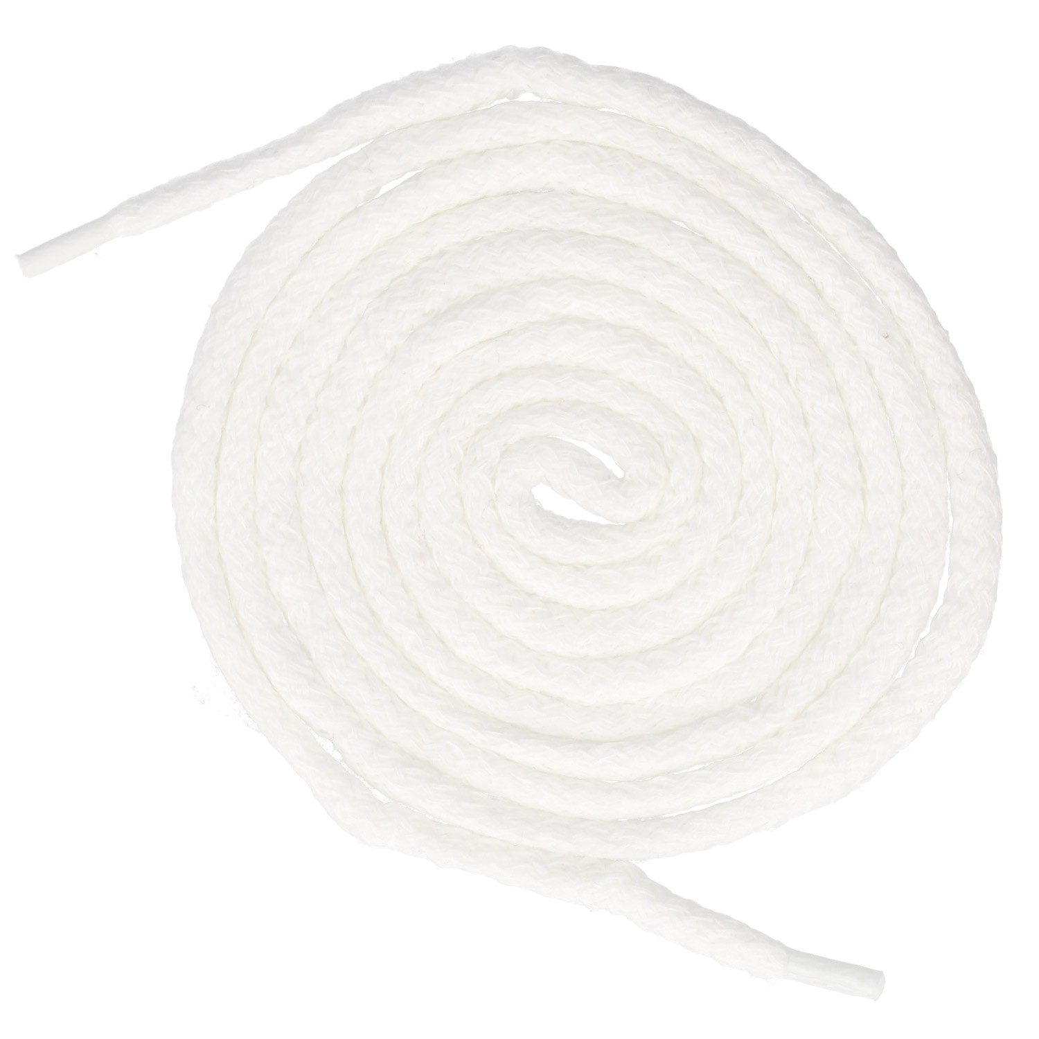 Schnürsenkel weiß flauschig Unisex