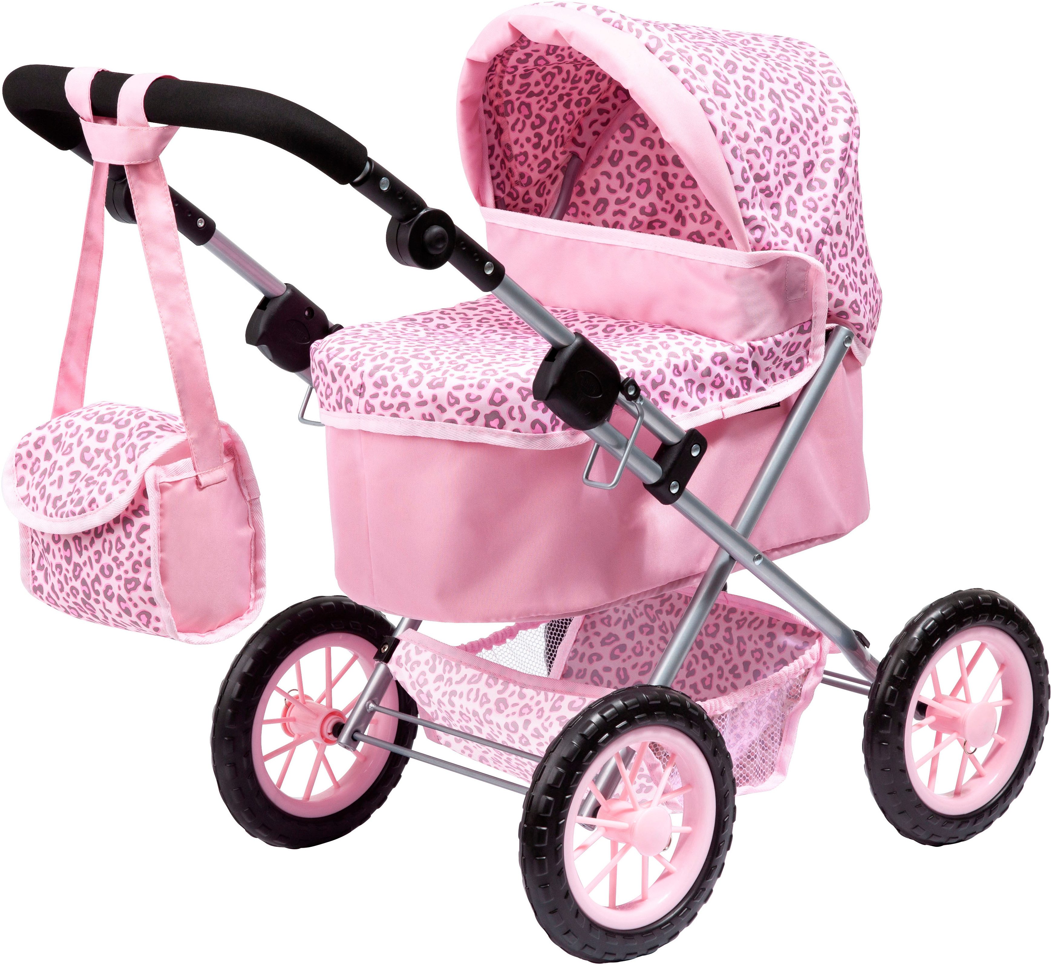 Bayer Puppenwagen Trendy, Leopard, mit Wickeltasche günstig online kaufen