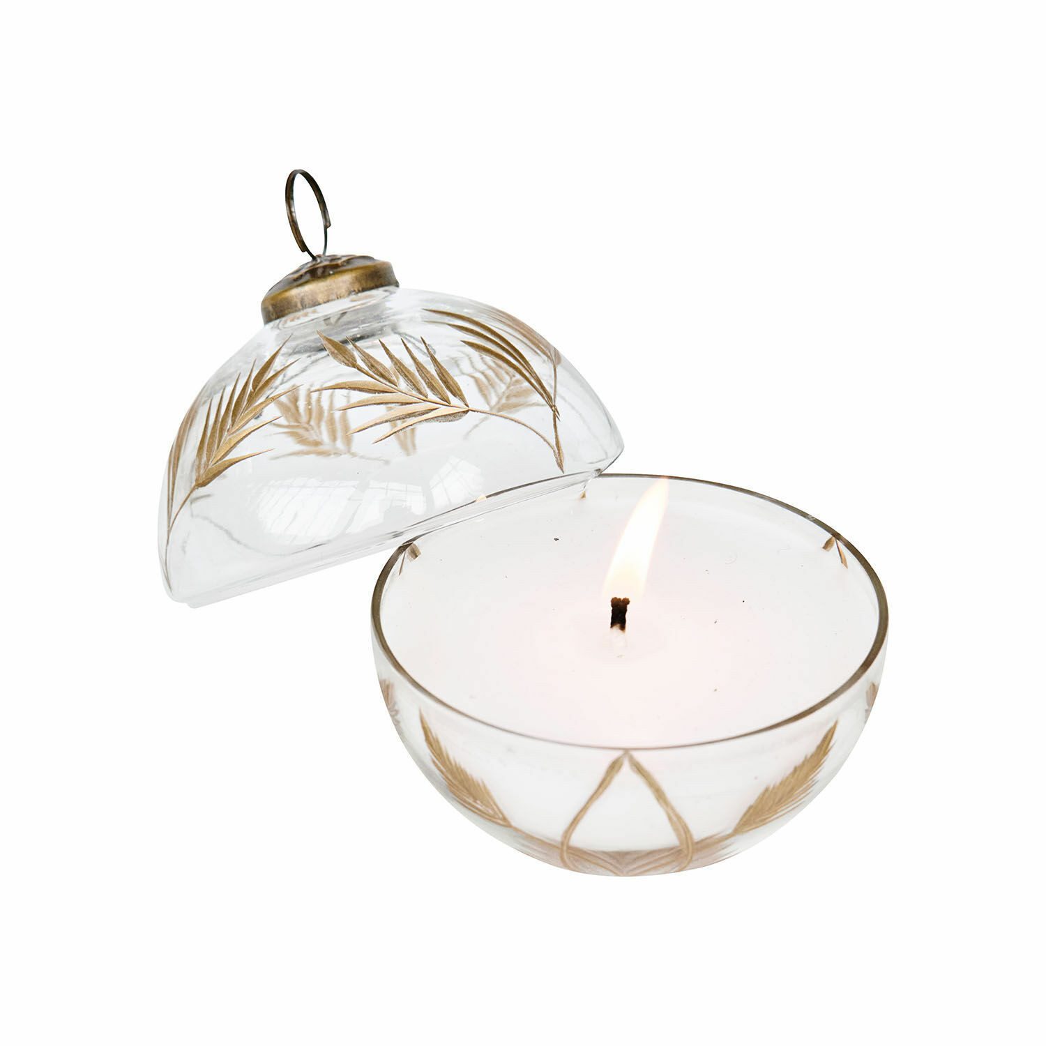 Christbaumschmuck Windlicht mit Kerze Belathor klar