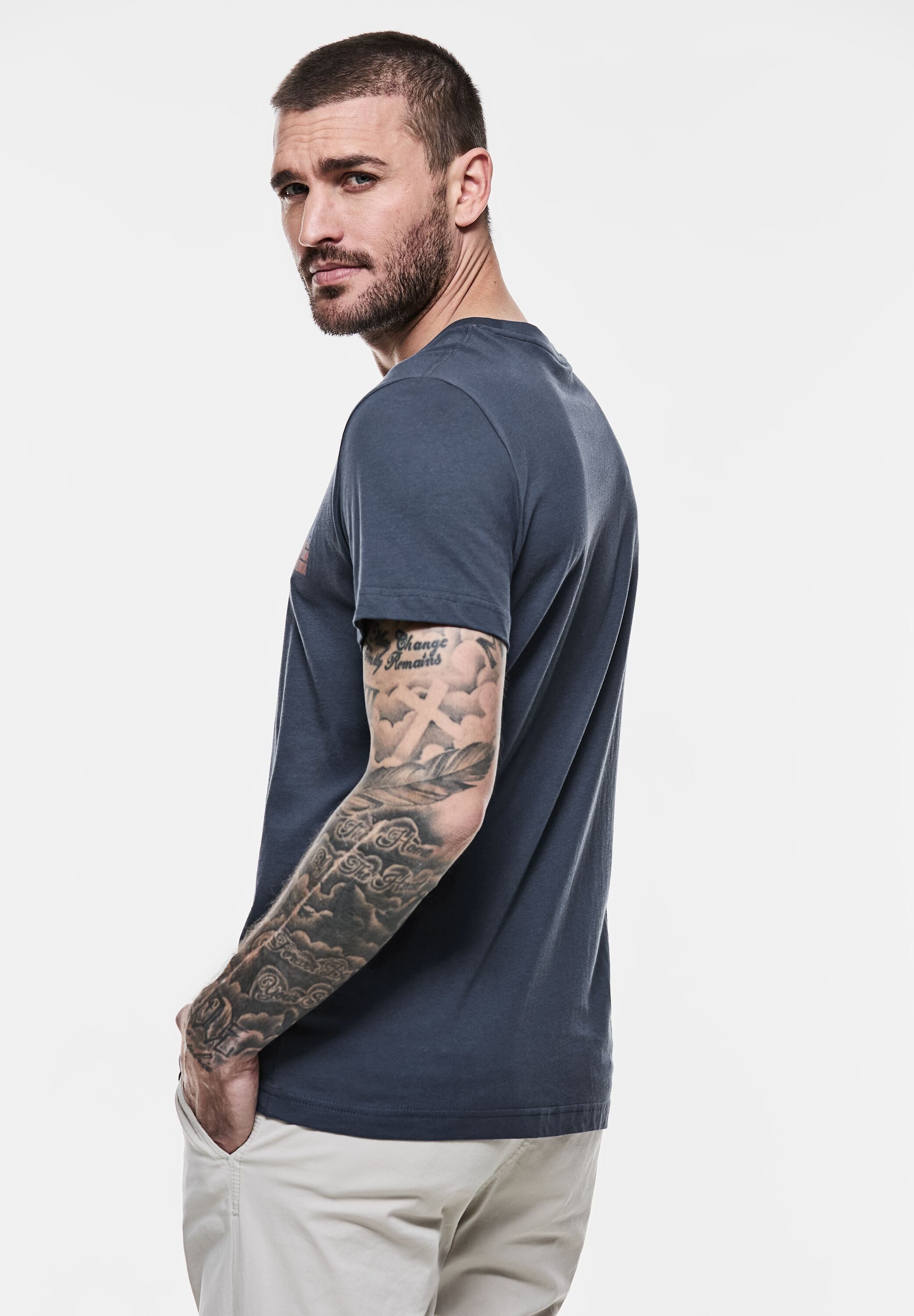 STREET ONE MEN T-Shirt aus reiner günstig online kaufen