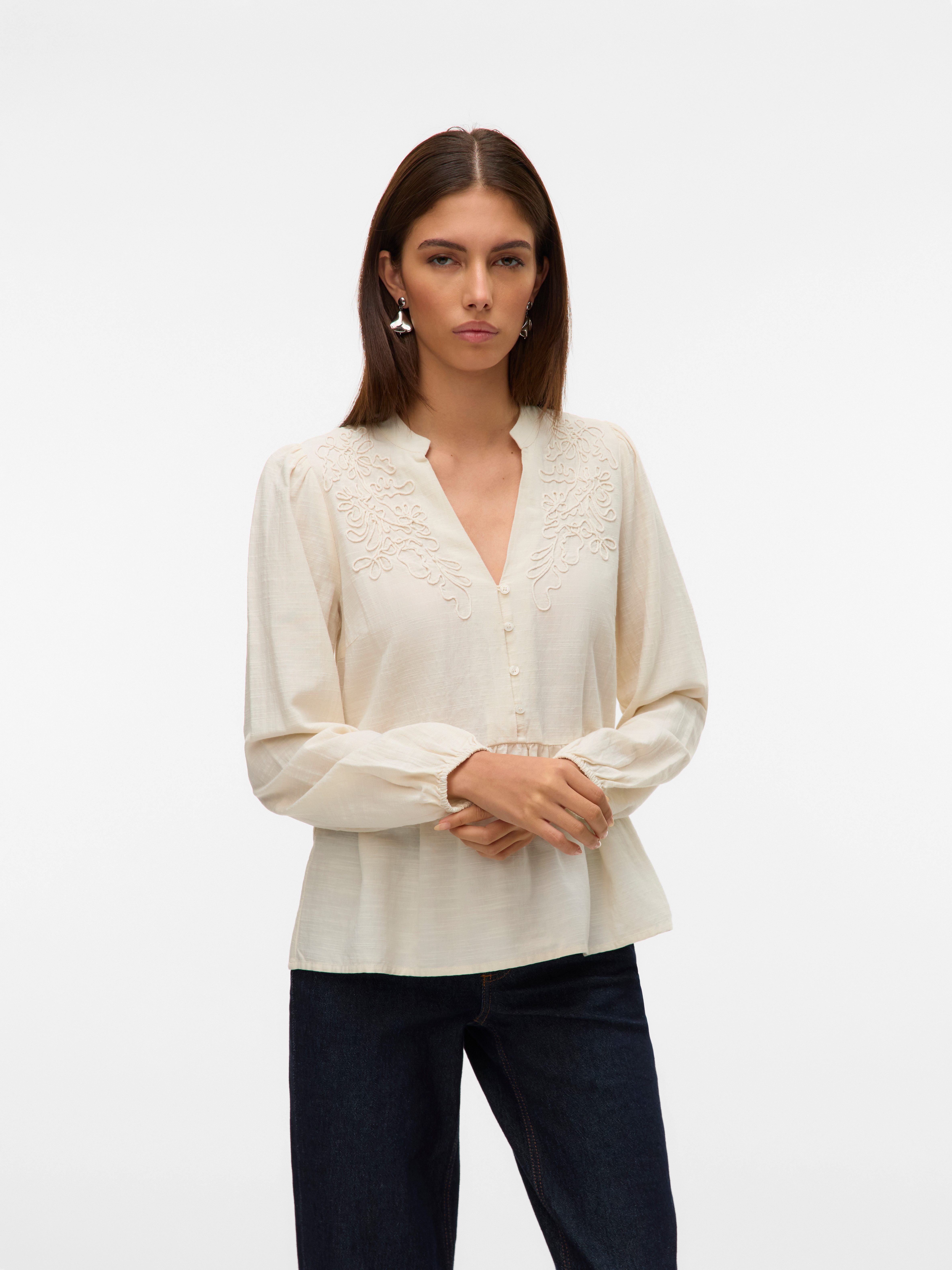 Vero Moda Blusentop VMLOUISE LS TOP WVN günstig online kaufen