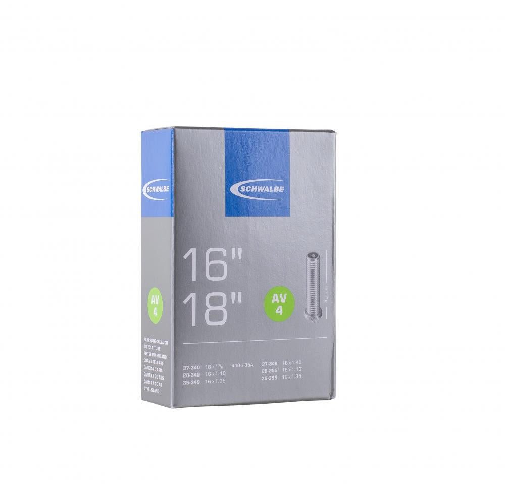 Fahrradschlauch 2x Schwalbe Schlauch AV4 16/18x1 1/8-1 3/8