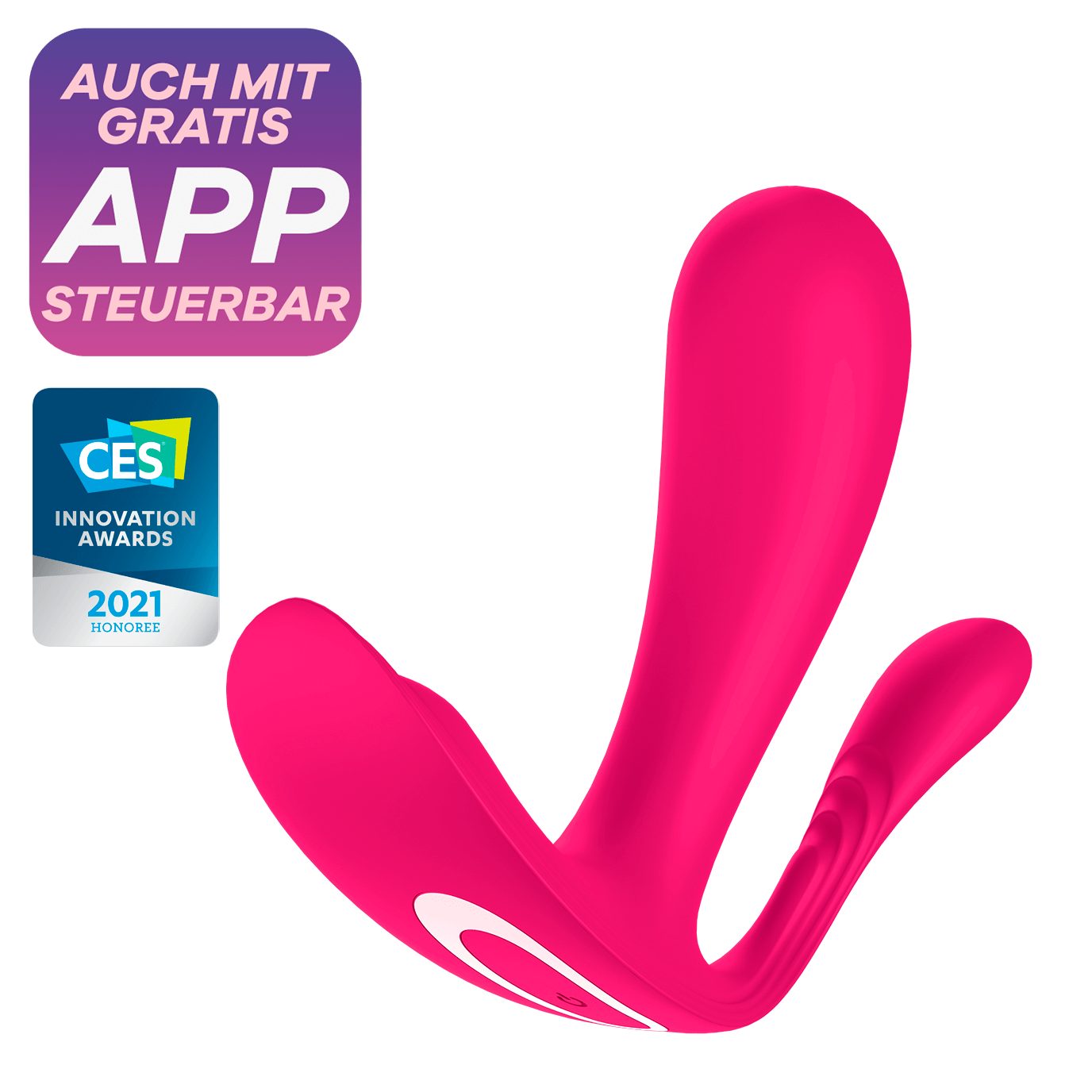 Klitoris-Stimulator Bluetooth APP 'Top Satisfyer Satisfyer Vibrator, mit Connect pink 11cm, Secret+ App',