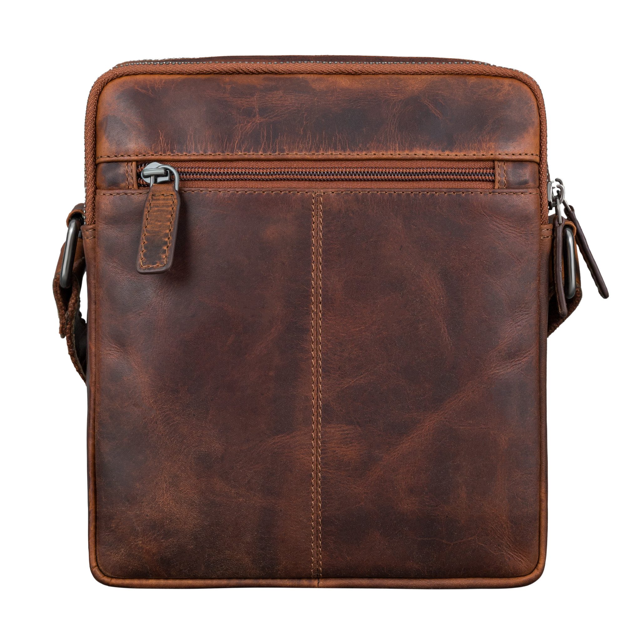 STILORD Schultertasche "Zander" Vintage Leder Umhängetasche Herren Klein für 8 Zoll Tablet
