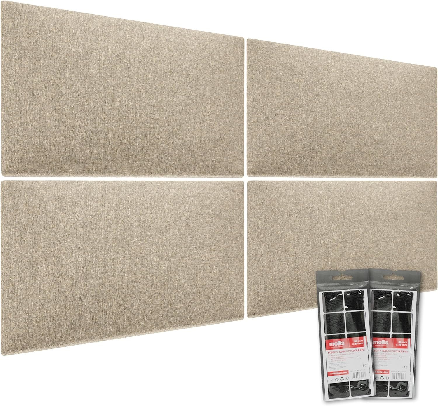 mollis Kopfteil Rechteckig Wandpolster Wandkissen Bettkopf Akustikpaneel, ( günstig online kaufen