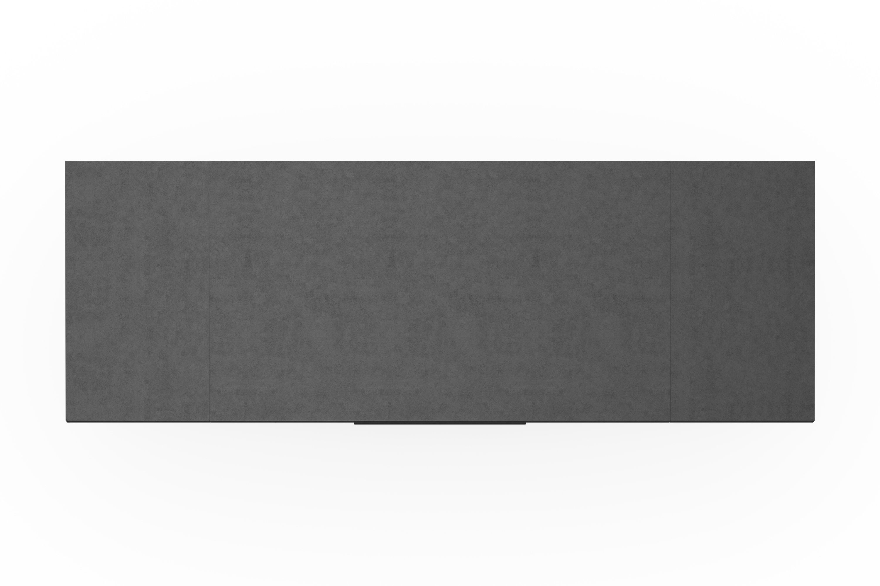 asteichefarben Komfort Breite Esstisch in Mäusbacher Auszug, asteichefarben/graphit V-Gestell mit 160-260 D, und mit cm