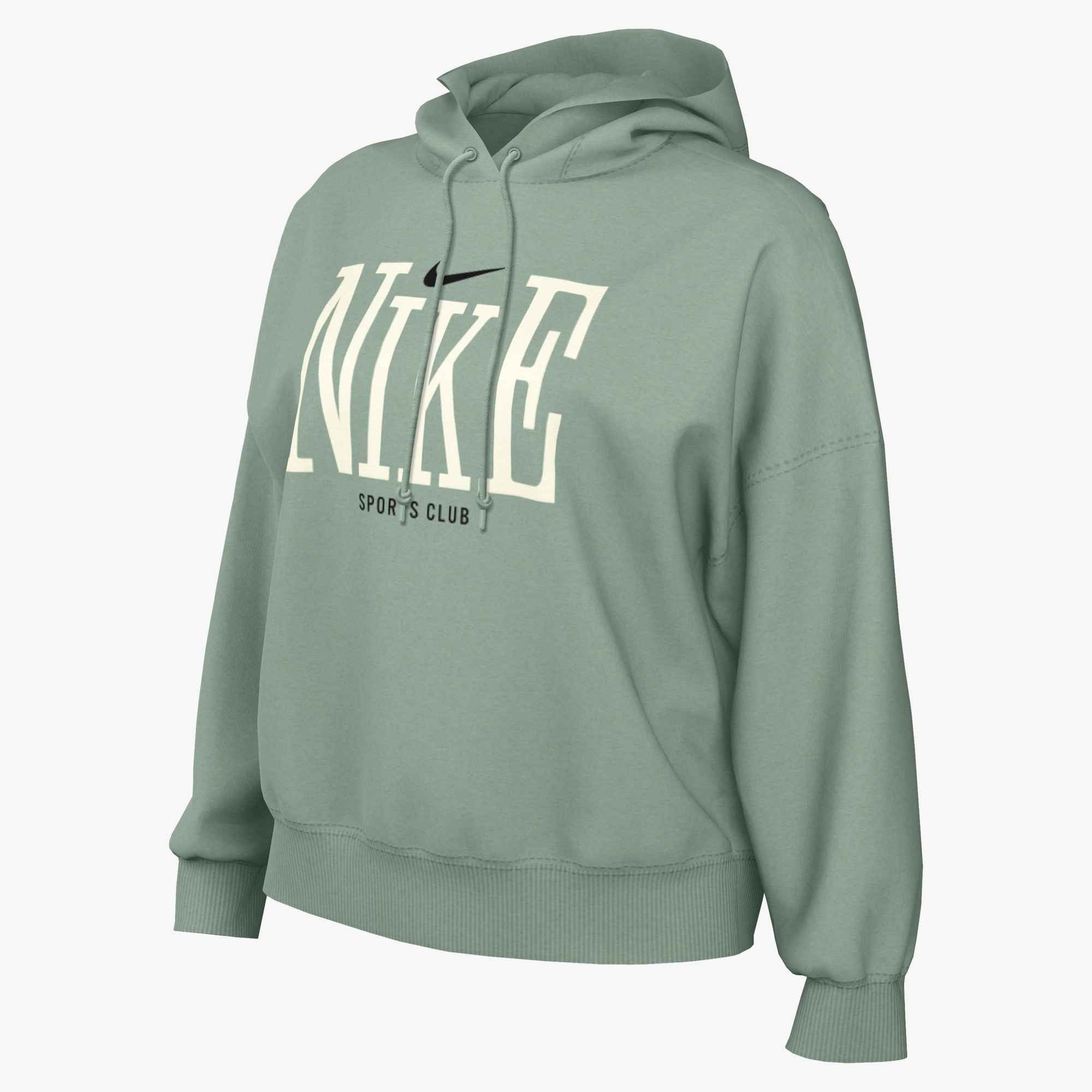 Nike Sportswear Kapuzensweatshirt W NSW PHNX FLC OS GFX HDY mit Kordelverschluss, aus French Terry, atmungsaktiv