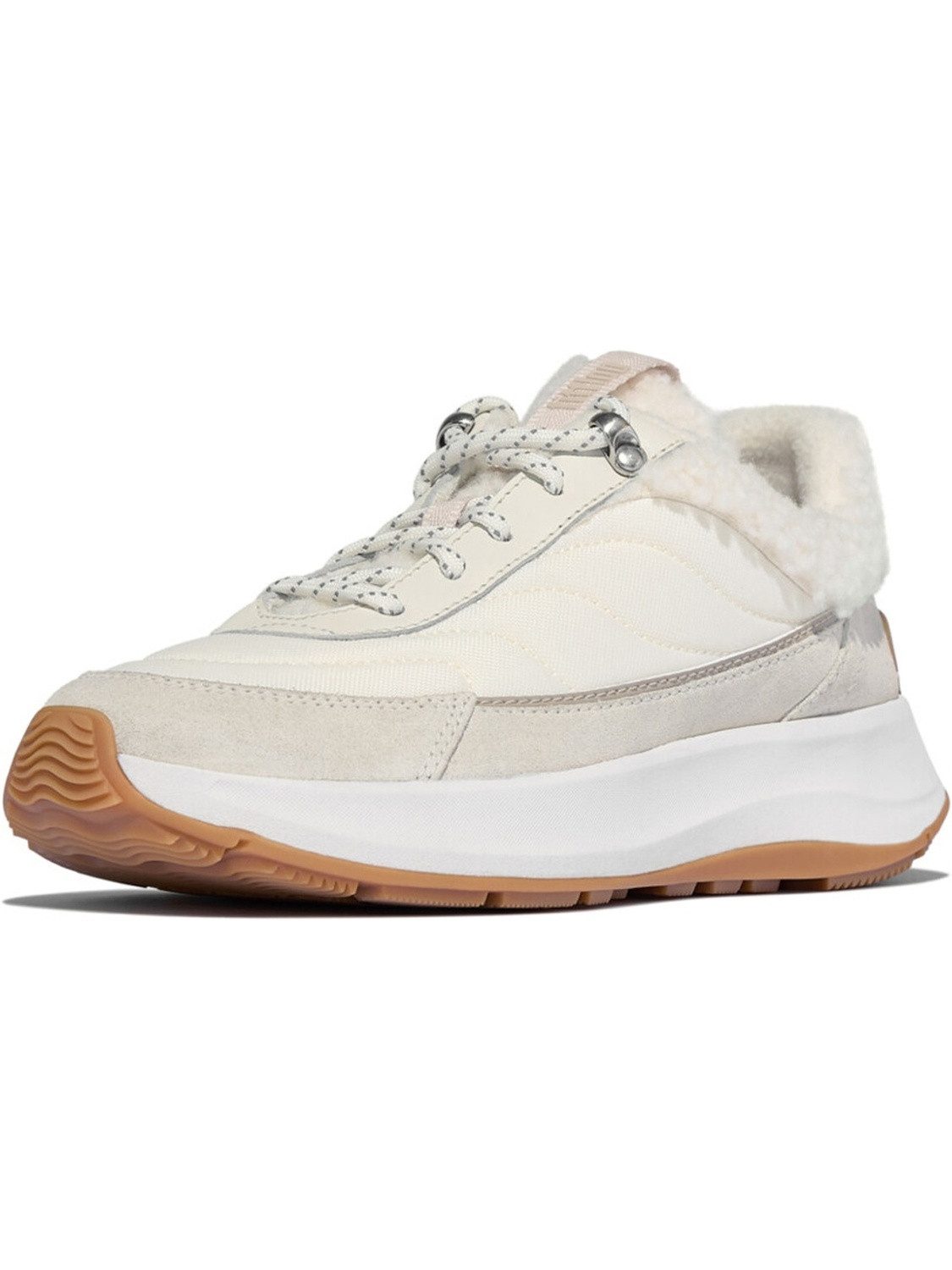 Fitflop F-Mode Flow Shearling-Mix Sneakers Sneaker