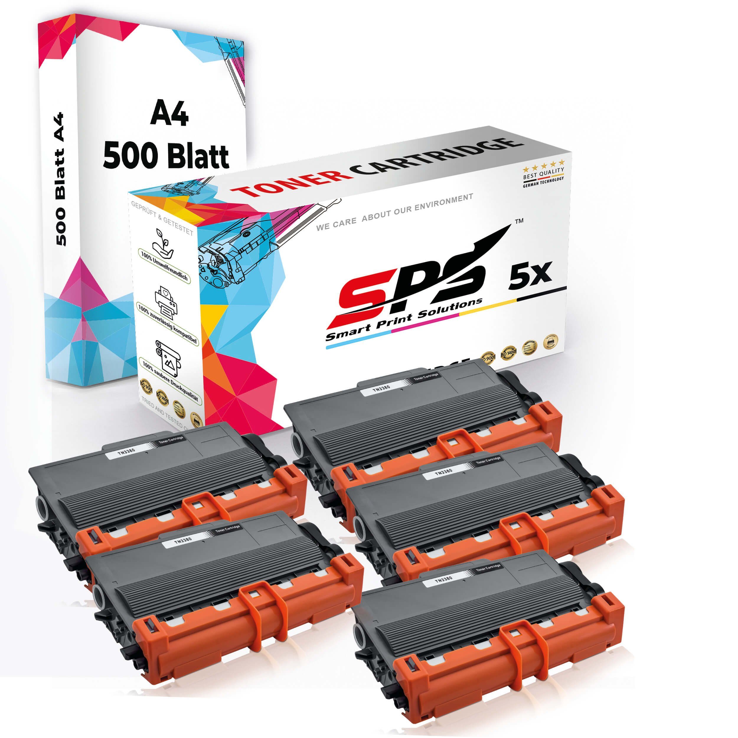 SPS Tonerkartusche Druckerpapier A4 + 5x Multipack Set Kompatibel für Brother DCP-8110, (5er Pack)
